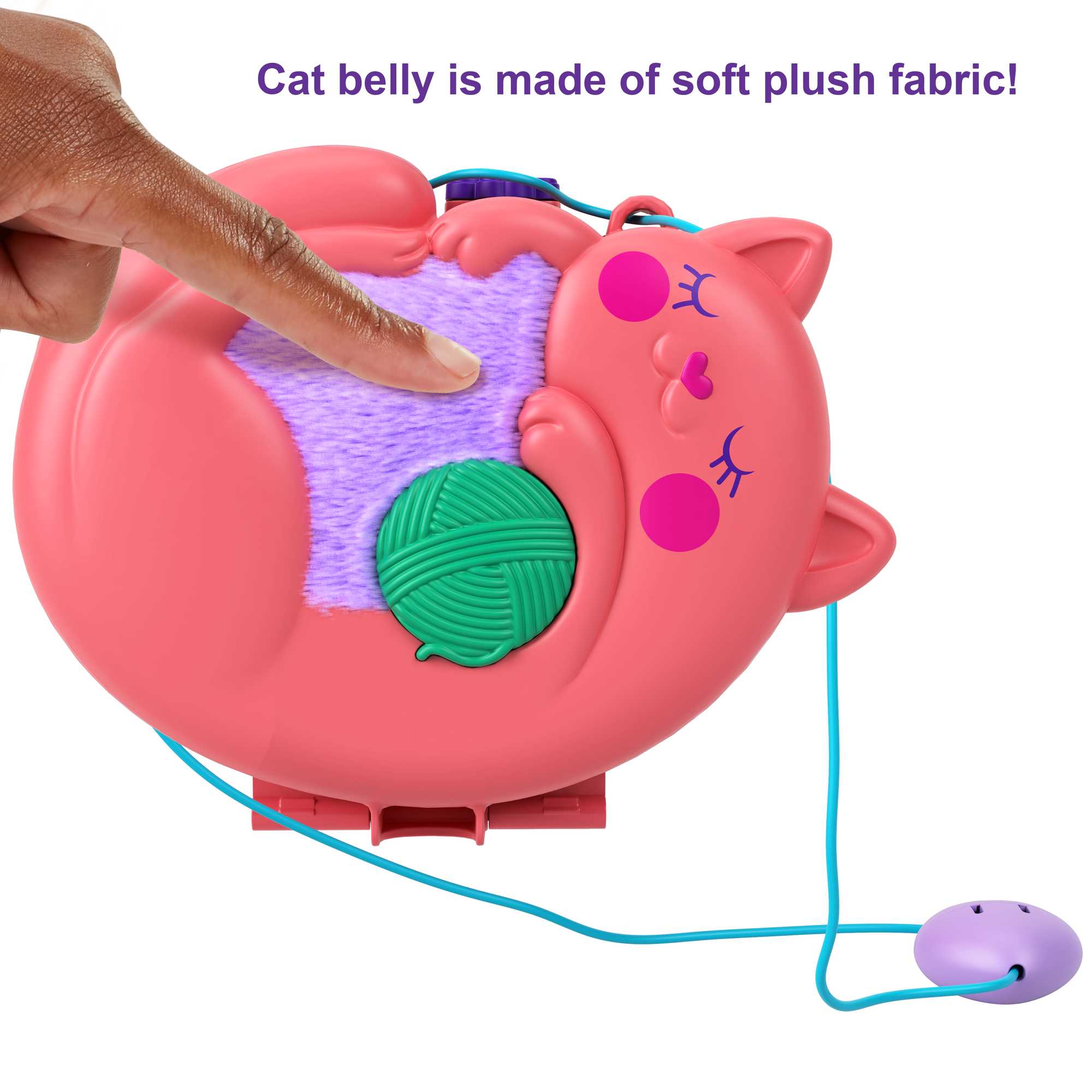 Polly Pocket Starring Shani Cuddly Cat Purse Compact - Image 3