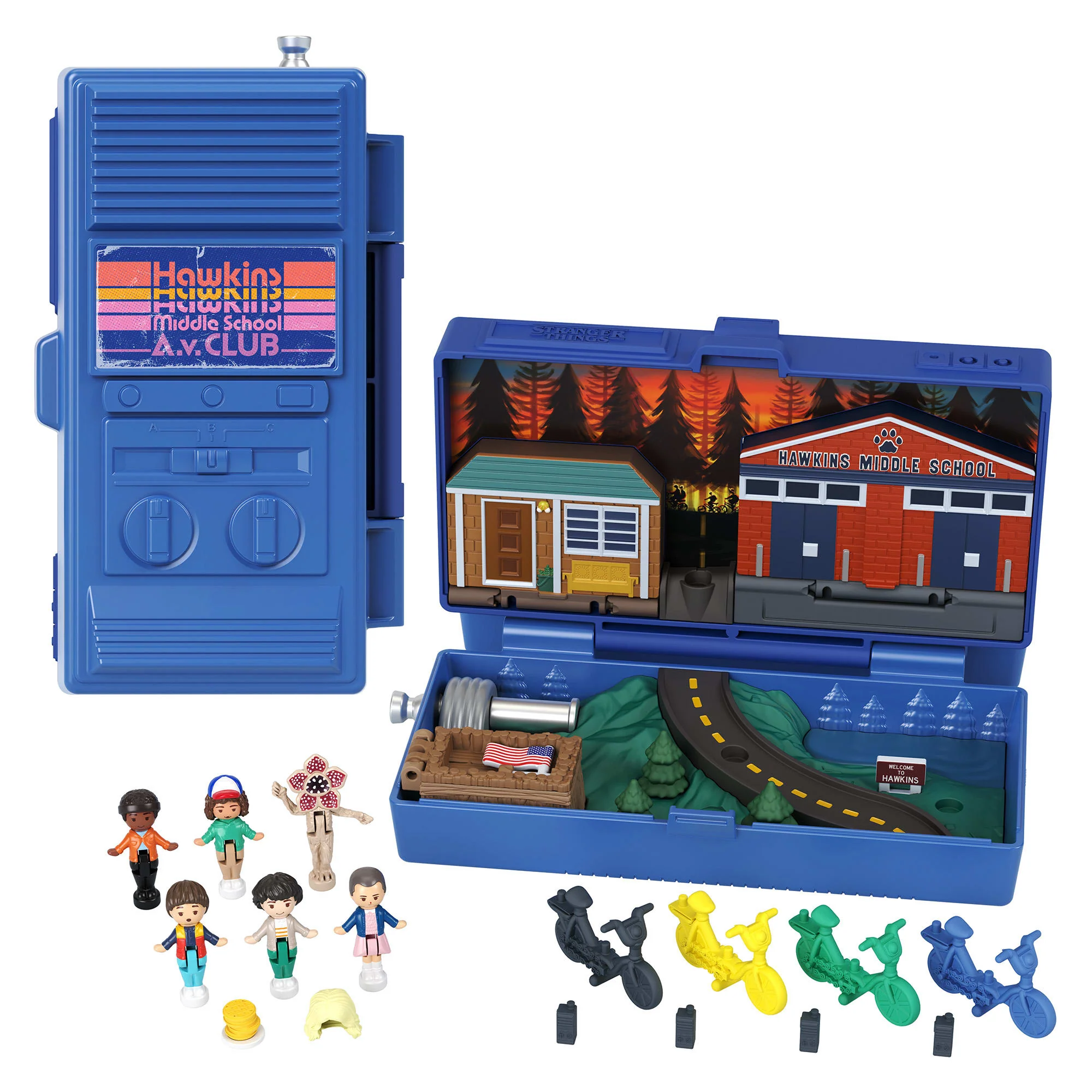 Polly Pocket Voor Verzamelaars, Stranger Things, Compacte Speelset, Speciale Editie, Poppen En Speelset