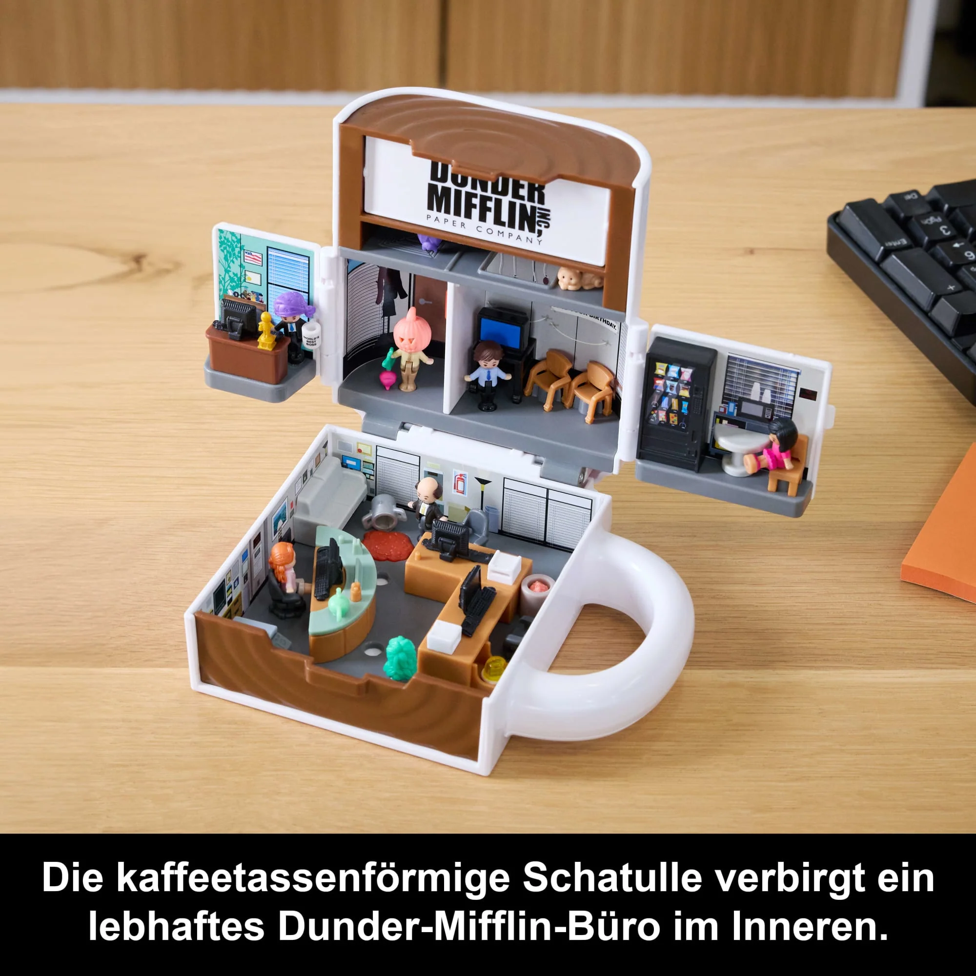 Polly Pocket X The Office-Schatulle, Spielset, 6 Charakterpuppen Und 9 Zubehörteile, Sammelbares Partnership-Spielzeug - Image 4