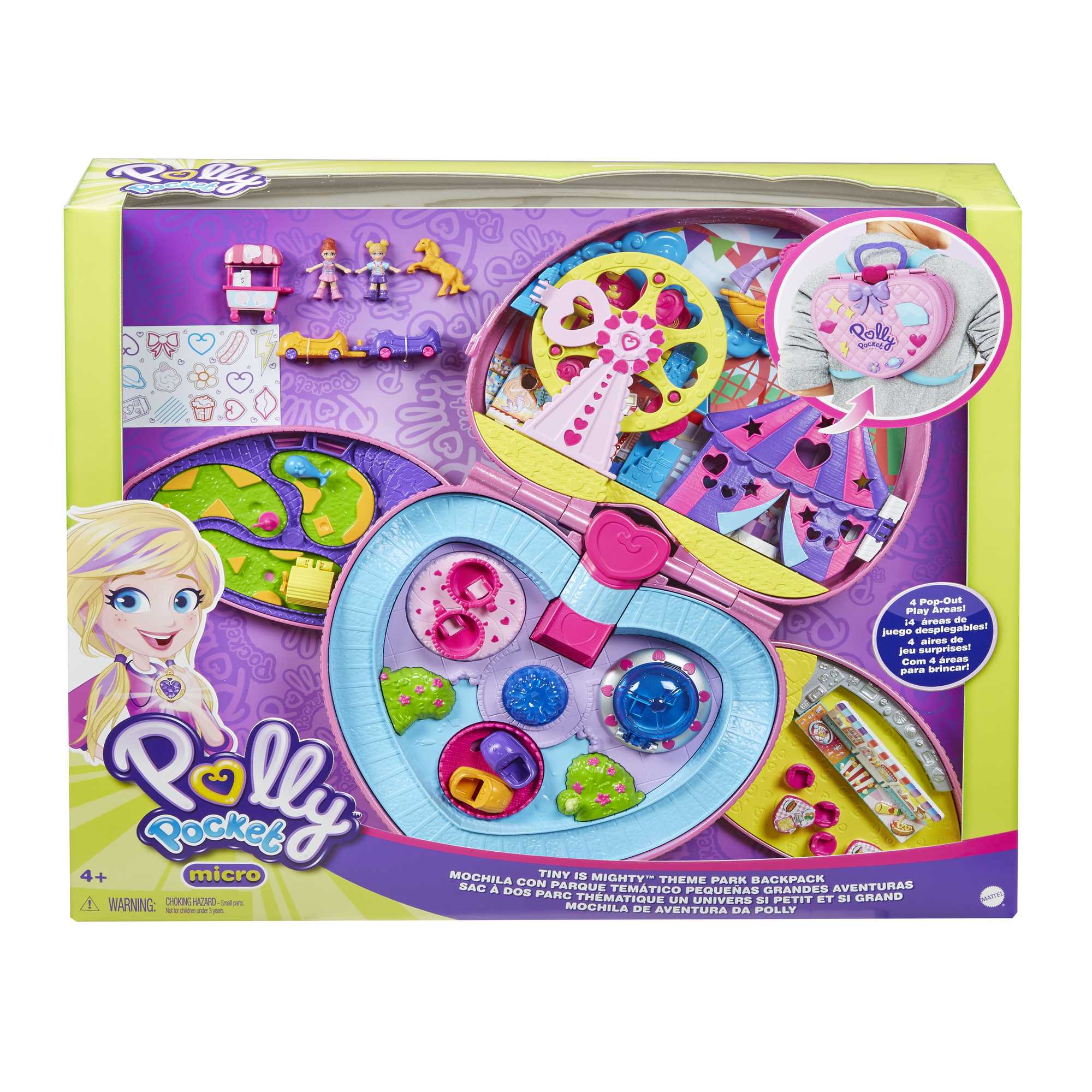 Polly Pocket Tiny Is Mighty Theme Park Backpack Compact - Image 6
