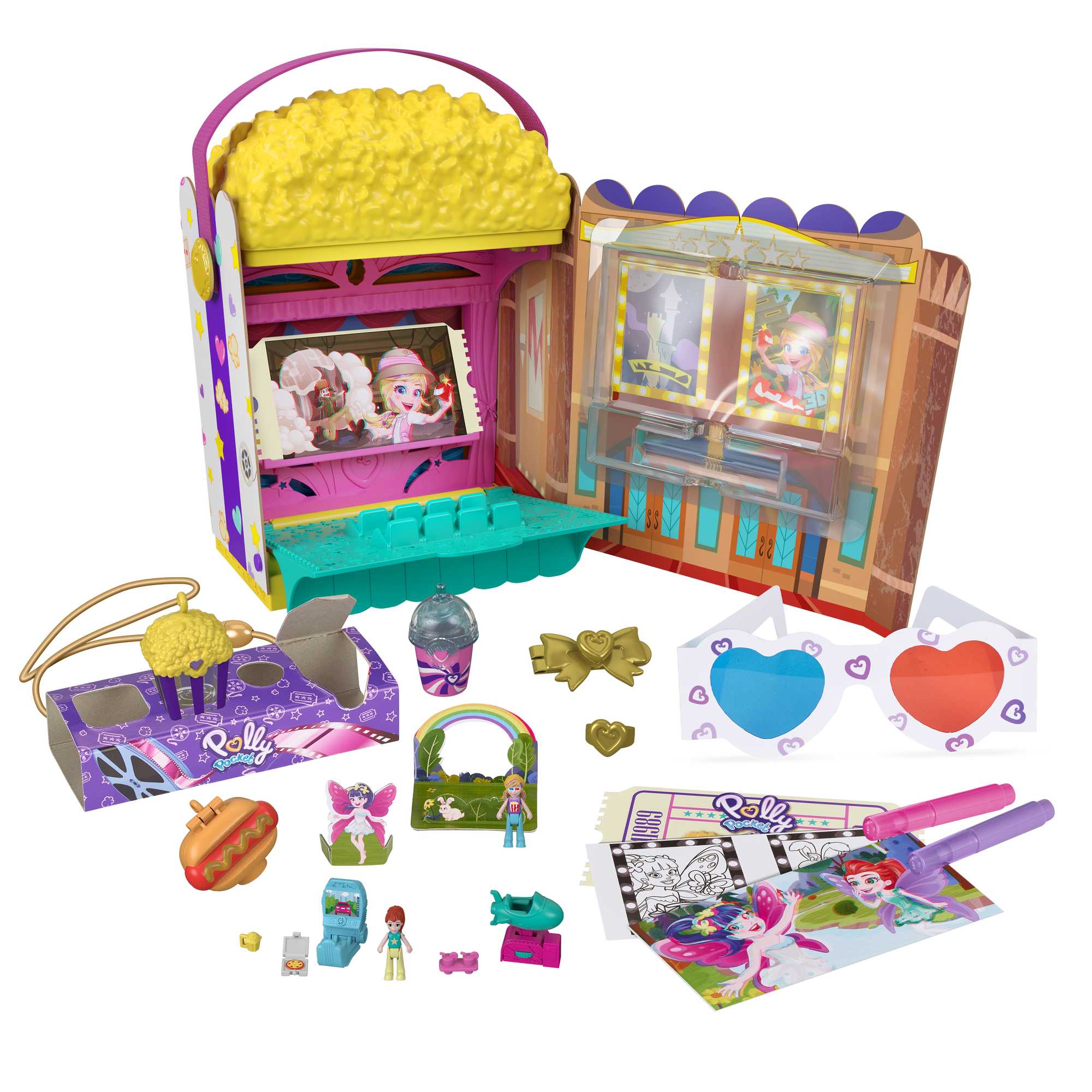 Polly Pocket Un-Box-It Popcorn Box Playset - Image 6