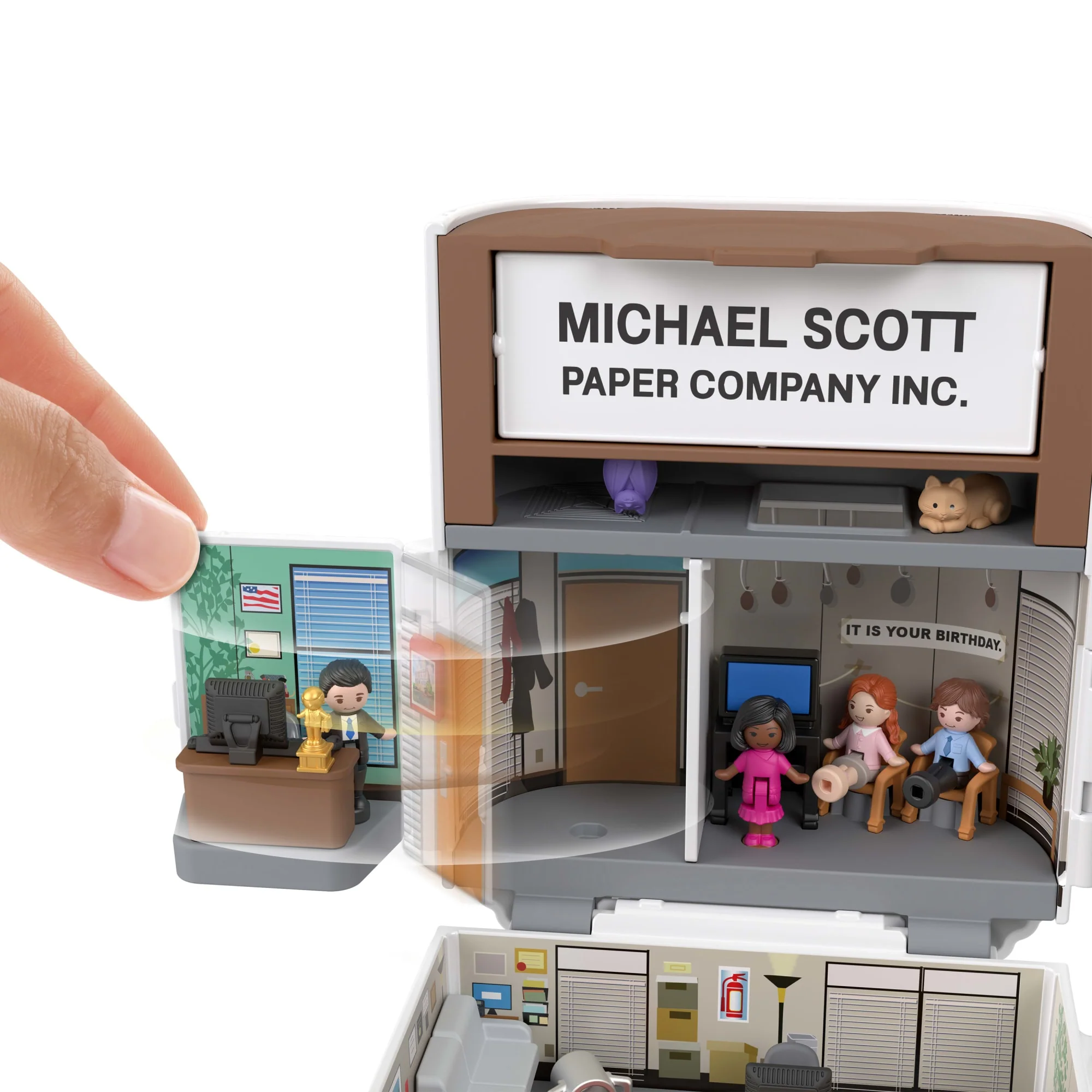 Polly Pocket Ve The Office Mini Oyun Seti, 6 Karakter Figürü Ve 9 Aksesuar, Koleksiyona Uygun Partnership Oyuncağı - Image 6