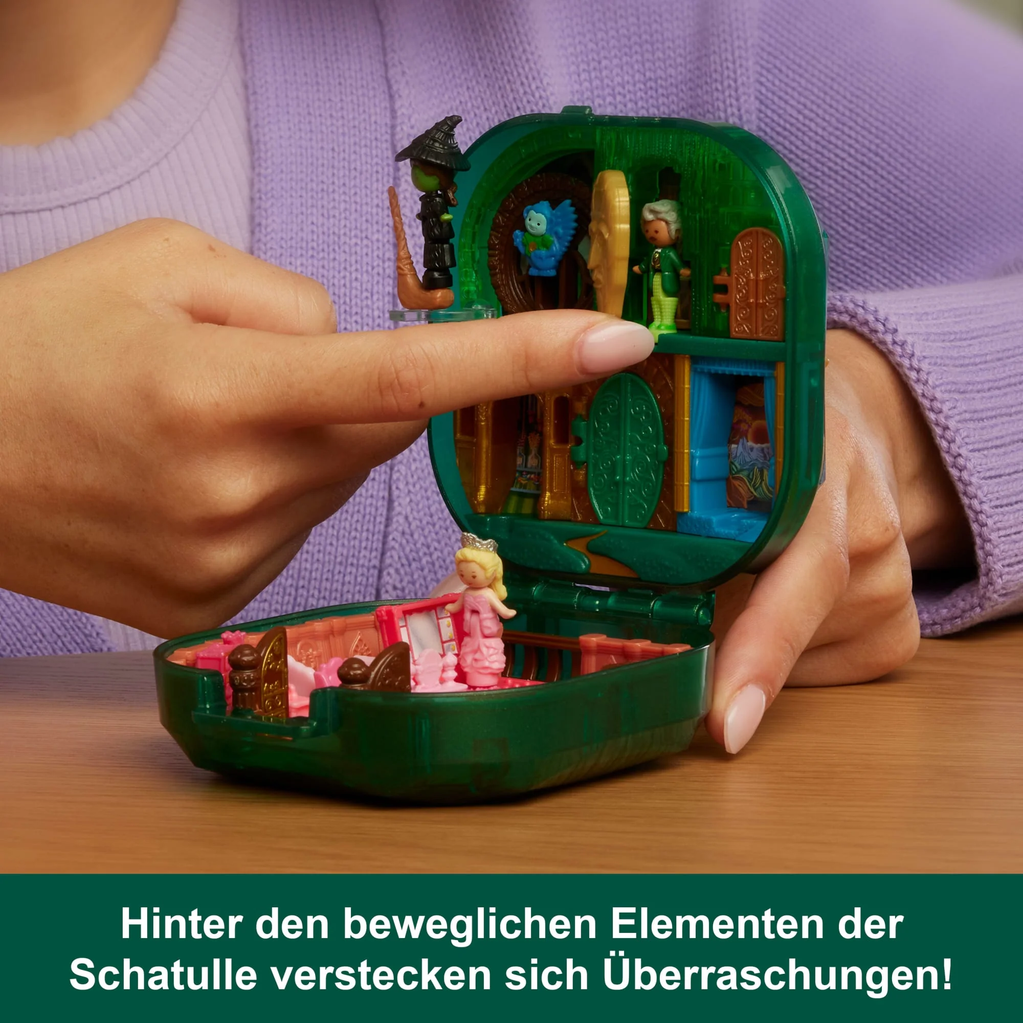 Polly Pocket Mikropuppen Und Spielset, Wicked-Schatulle Für Sammler Mit Hut- Und Blasen-Zubehörteilen - Image 3