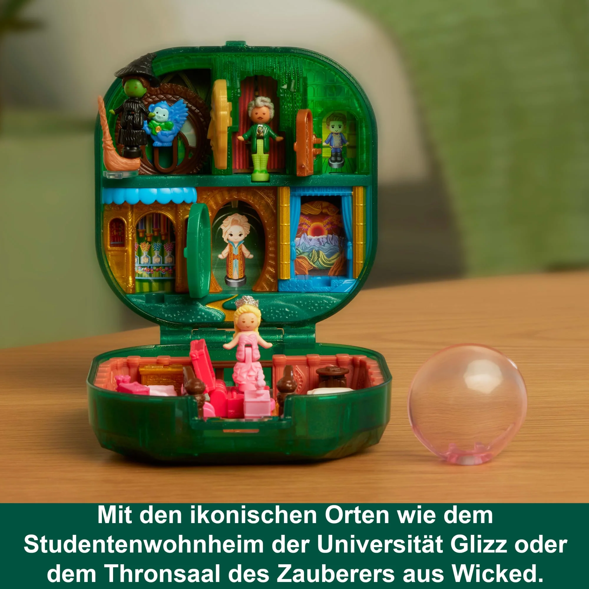 Polly Pocket Mikropuppen Und Spielset, Wicked-Schatulle Für Sammler Mit Hut- Und Blasen-Zubehörteilen - Image 4
