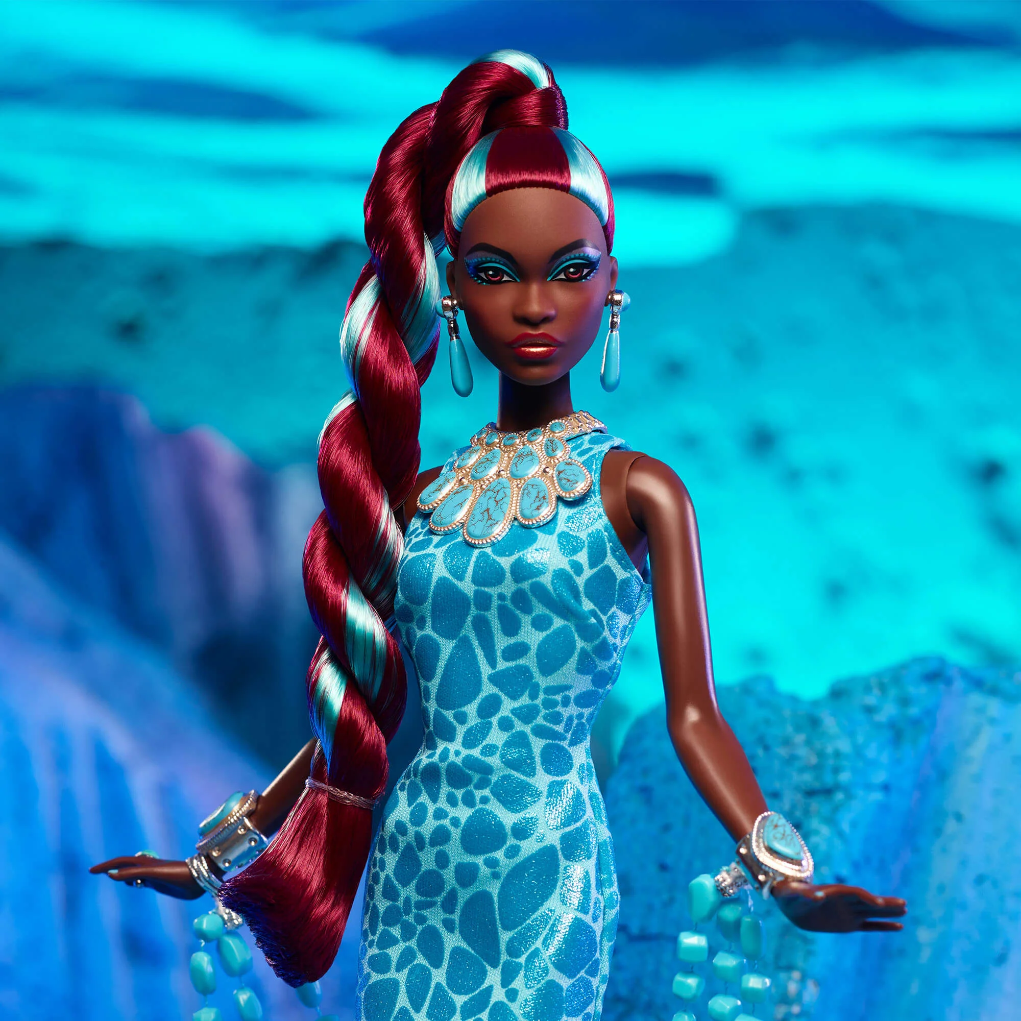 Poupée Barbie Collection Pierres Précieuses Turquoise - Image 4