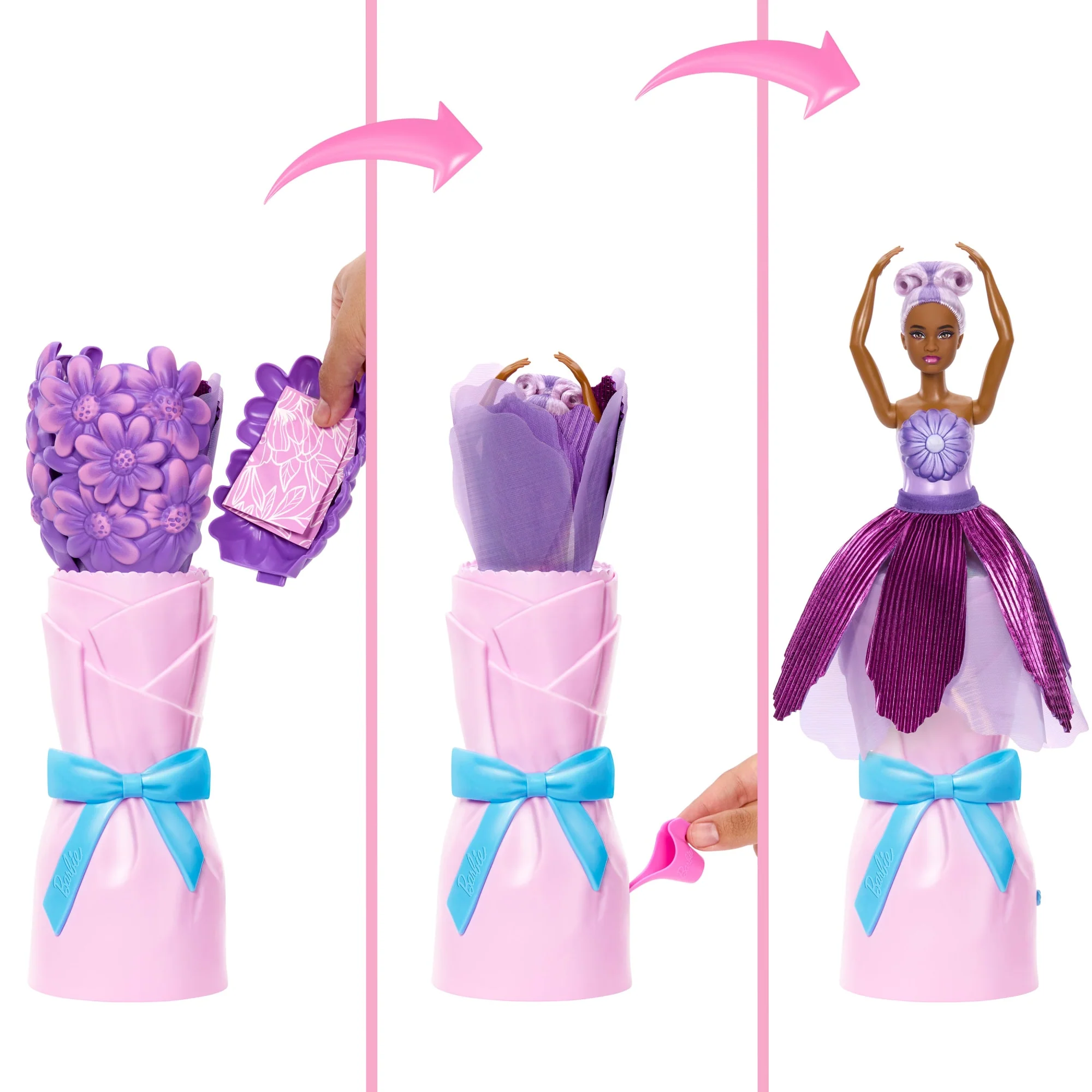 Barbie-Poupée Pétals Pop Violette Et Accessoires - Image 2