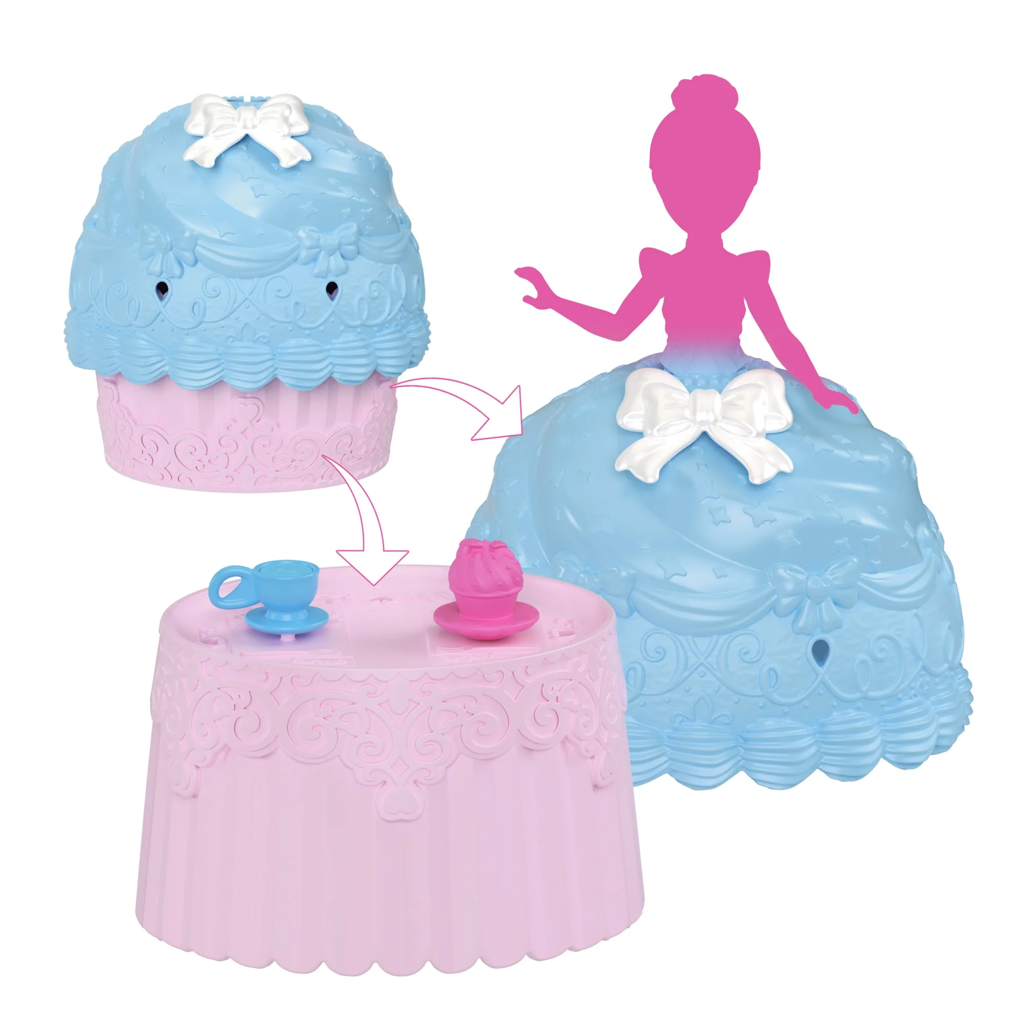 Princesses Disney-Petite Poupée Cupcake Doll Reveal Avec 5 Surprises - Image 4