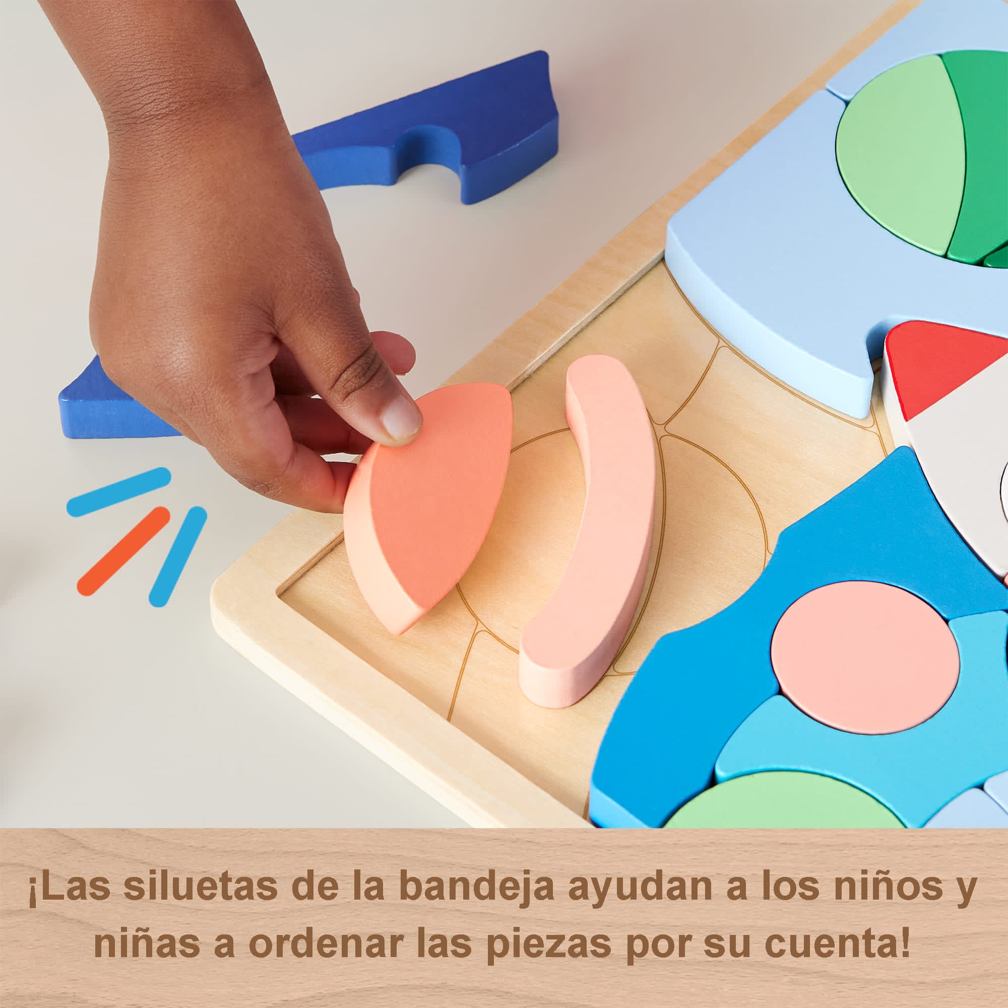 Puzle Con Bloques De Madera De Temática Espacial De Fisher-Price Para Niños Y Niñas De Preescolar, 42 Piezas De Madera - Image 3