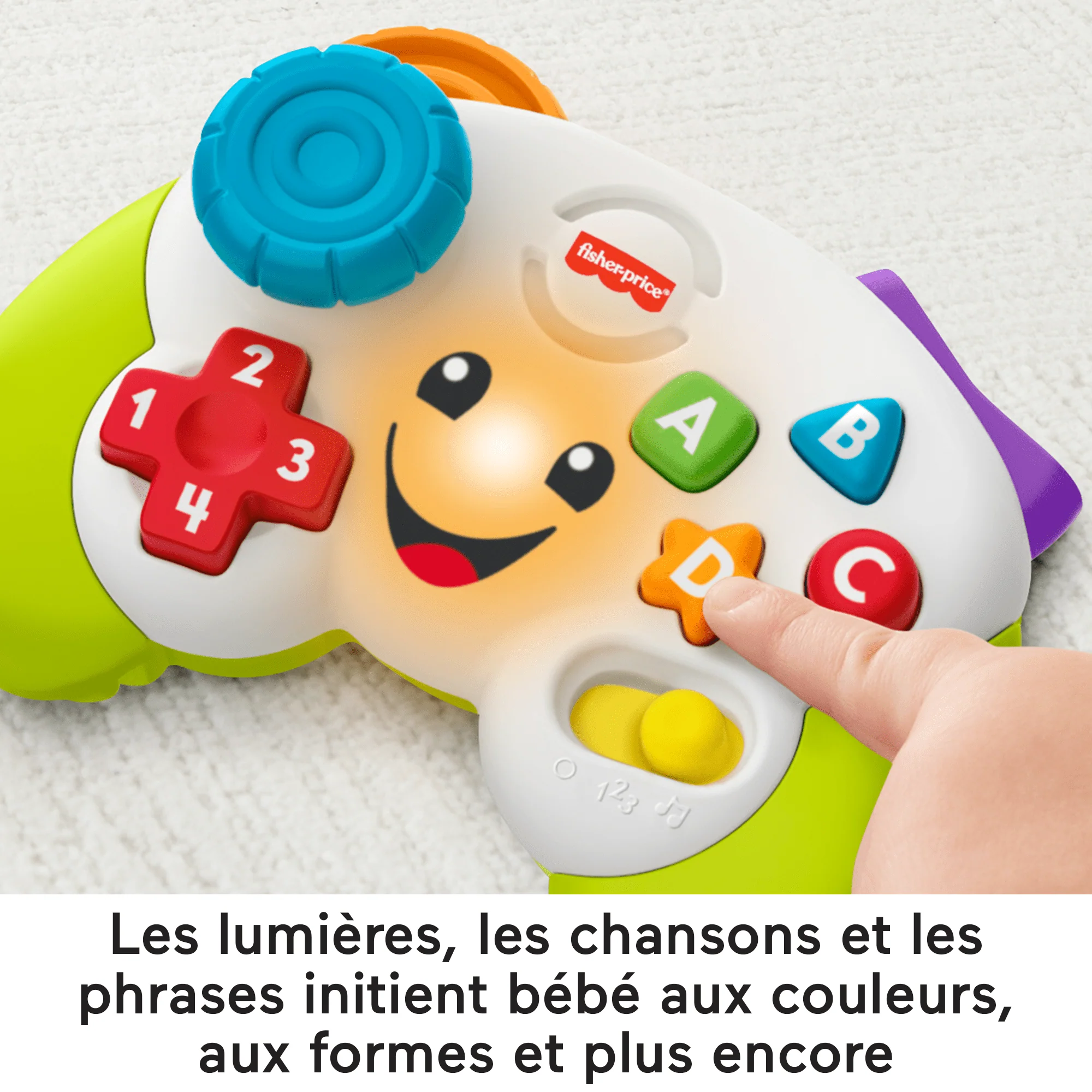 Fisher-Price - Manette De Jeu Et D'Apprentissage Version Française - Jouet D’Éveil - 6 Mois Et + - Image 3