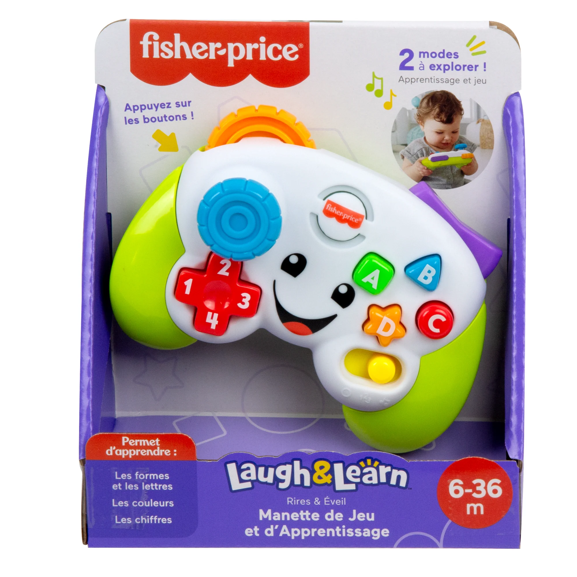 Fisher-Price - Manette De Jeu Et D'Apprentissage Version Française - Jouet D’Éveil - 6 Mois Et + - Image 6