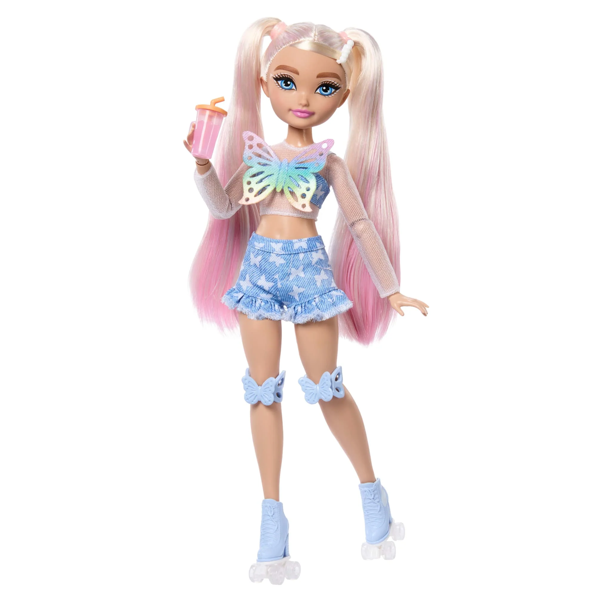 Rüya Arkadaşlar Patenci Barbie 'Malibu' Bebek Ve Makyaj Temalı 9 Aksesuar