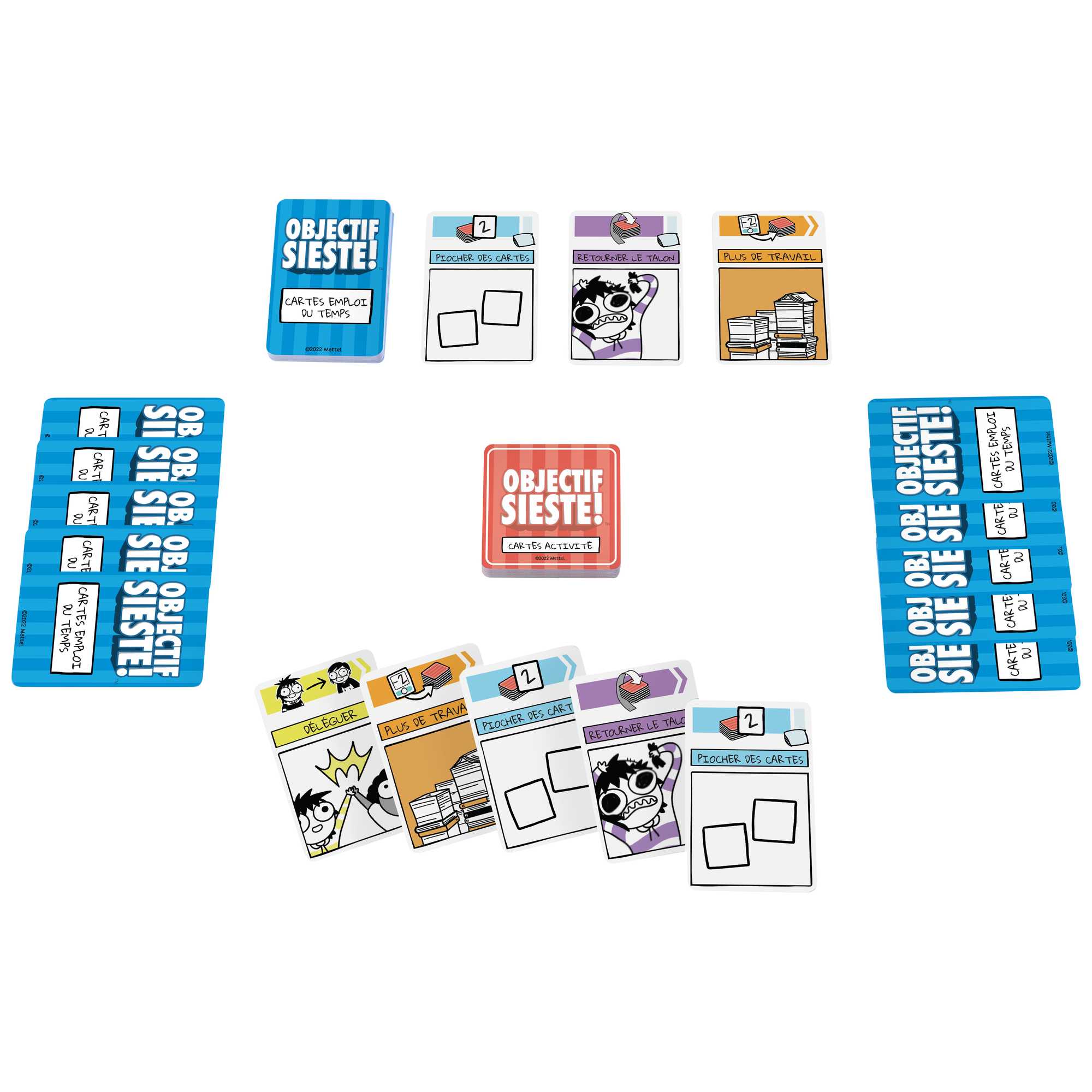 Mattel Games - Objectif Sieste ! - Jeu de cartes Procrastination - Jeu de société Famille - 7 ans et + - Image 3