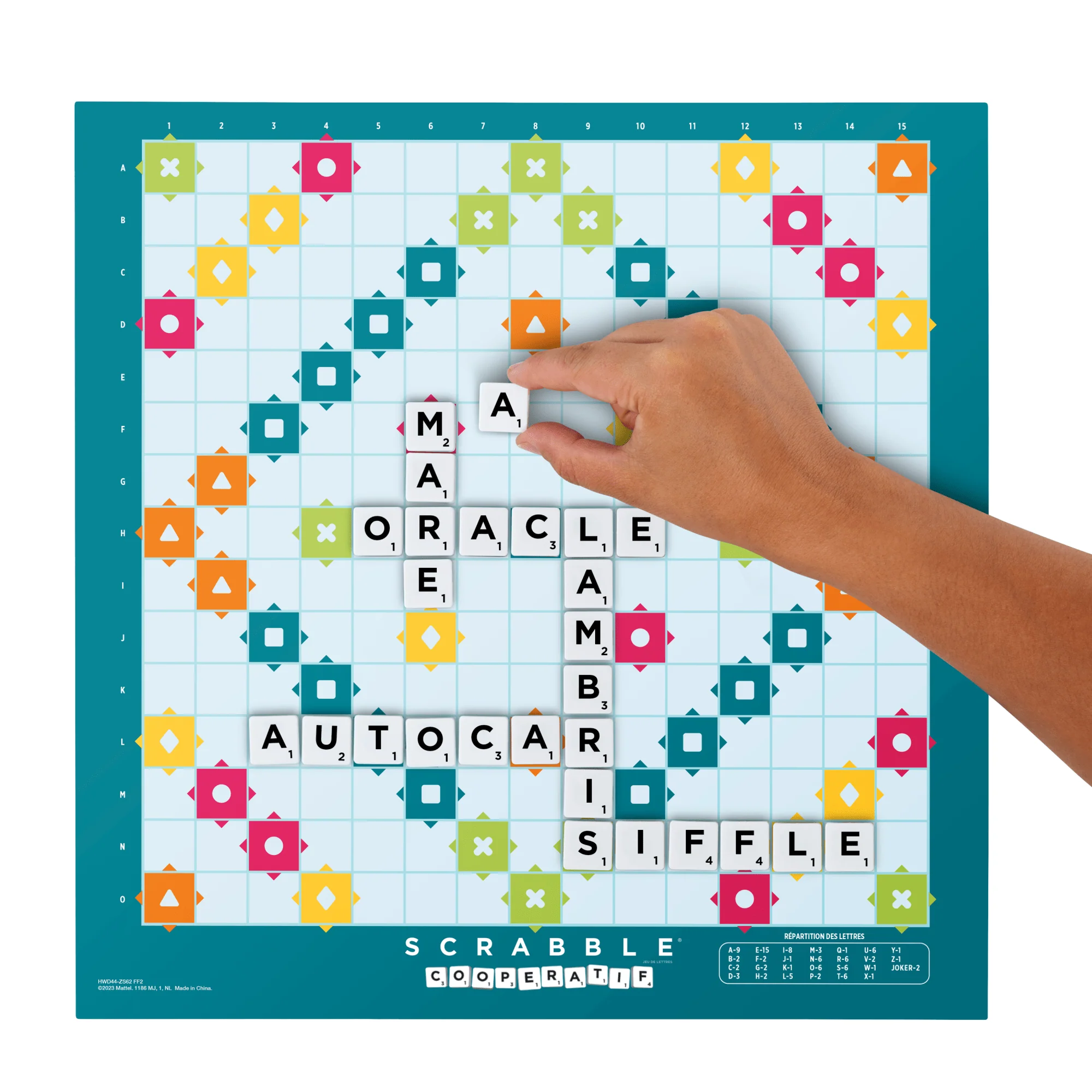 Mattel Games - Scrabble Classique 2 En 1 Avec Plateau Réversible - Jeu De Société - 8 Ans Et + - Image 3