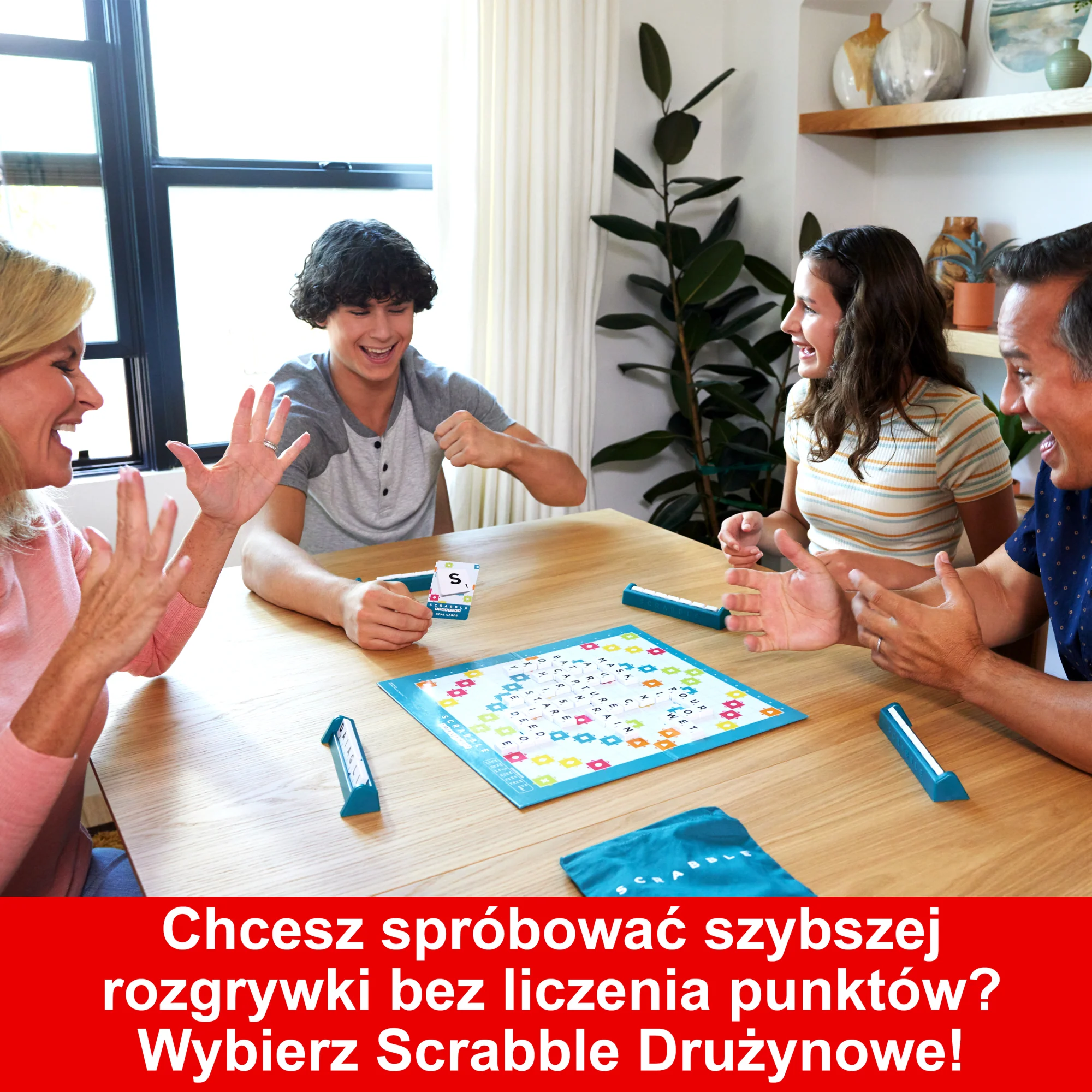 Scrabble Rodzinna gra 2 w 1 Klasyczne i drużynowe - Image 2