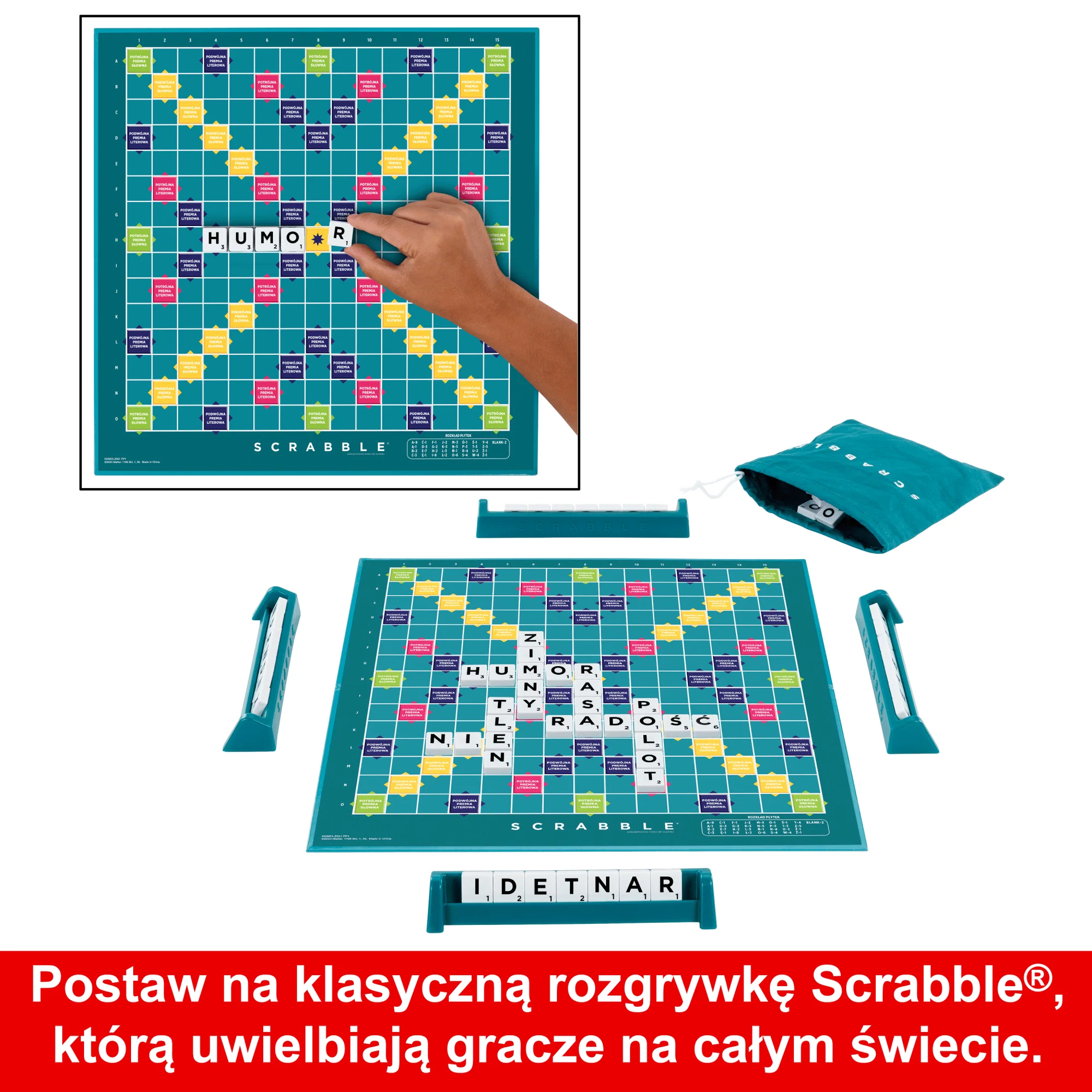 Scrabble Rodzinna gra 2 w 1 Klasyczne i drużynowe - Image 6