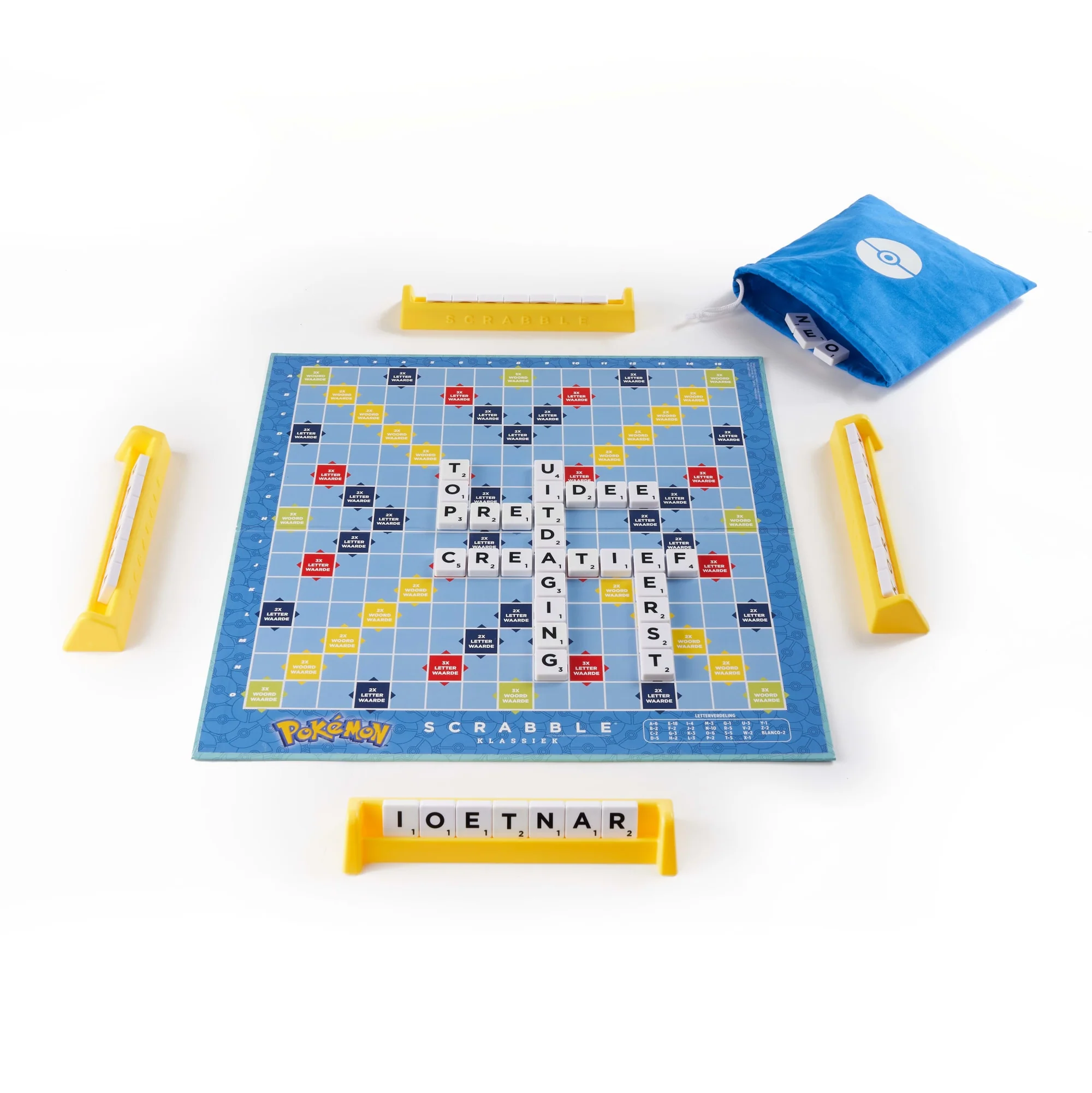Scrabble Pokémon Bordspel, Klassiek Woordspel Voor Families Met Twee Manieren Om Te Spelen Voor 2-4 Spelers, Nederlandse Editie - Image 4