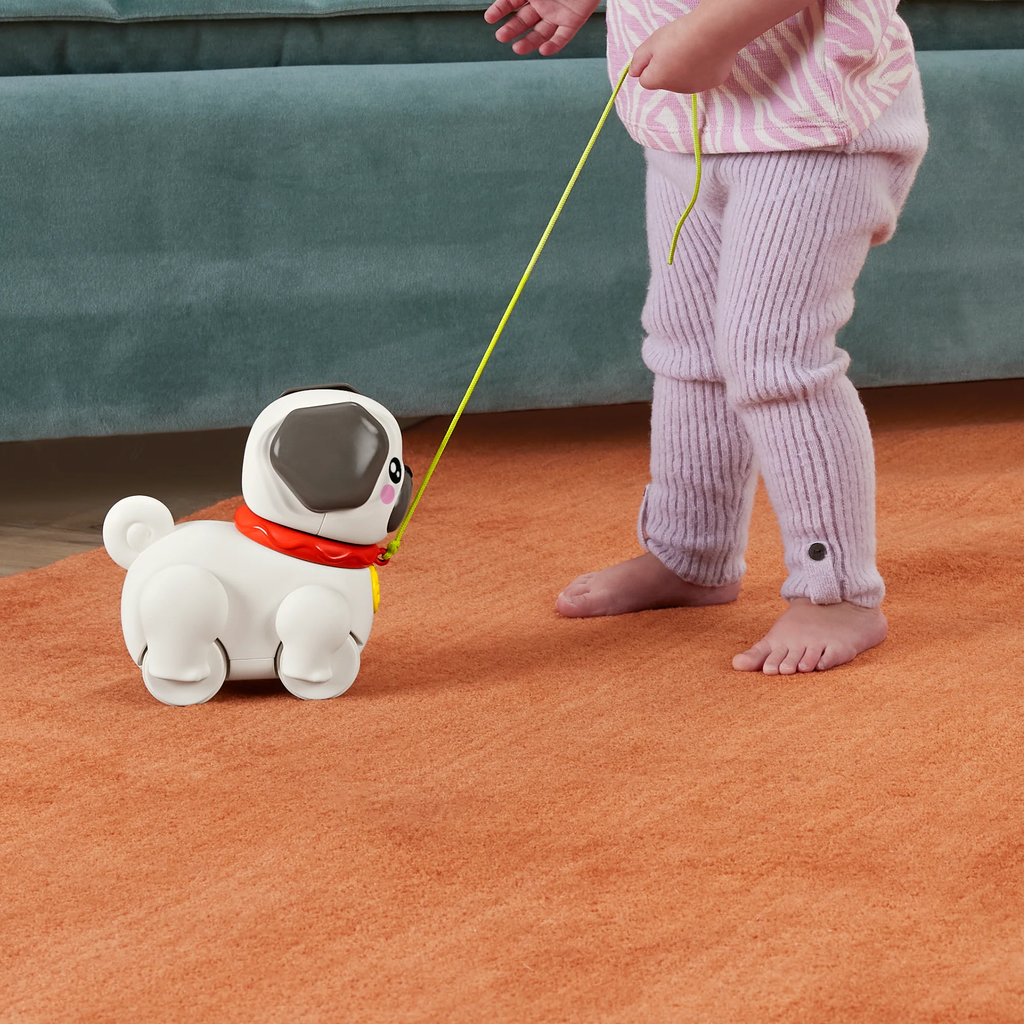 Sesli Ve Hareketli Fisher-Price Fp Pets Yürüyüş Arkadaşı Köpekçik Çekçekli Bebek Oyuncağı - Image 3