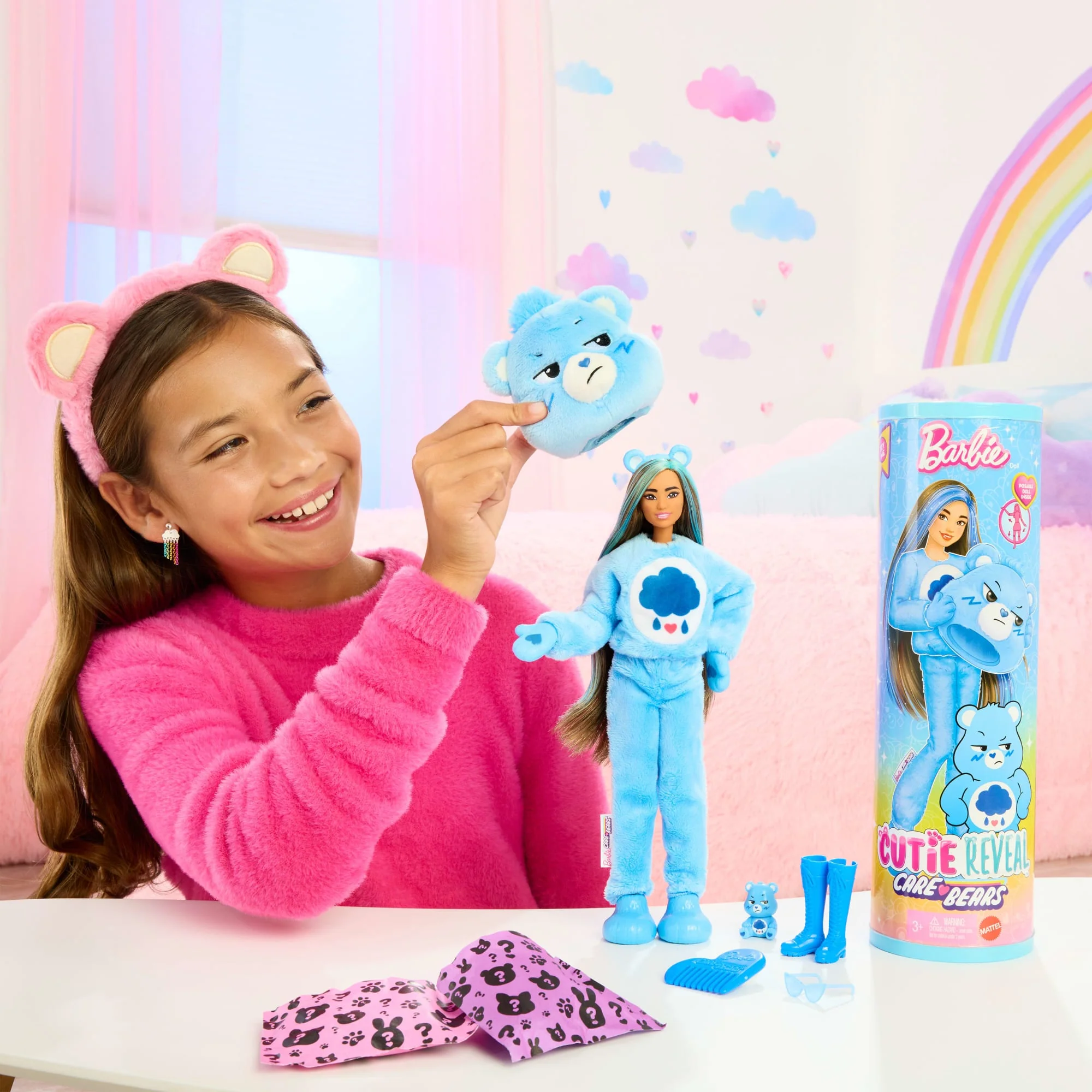 Pelüş Huysuz Ayıcık Kostümü Giyen Barbie Cutie Reveal Sevimli Ayıcıklar Serisi Bebek, Aksesuarlar Ve 10 Sürpriz - Image 2