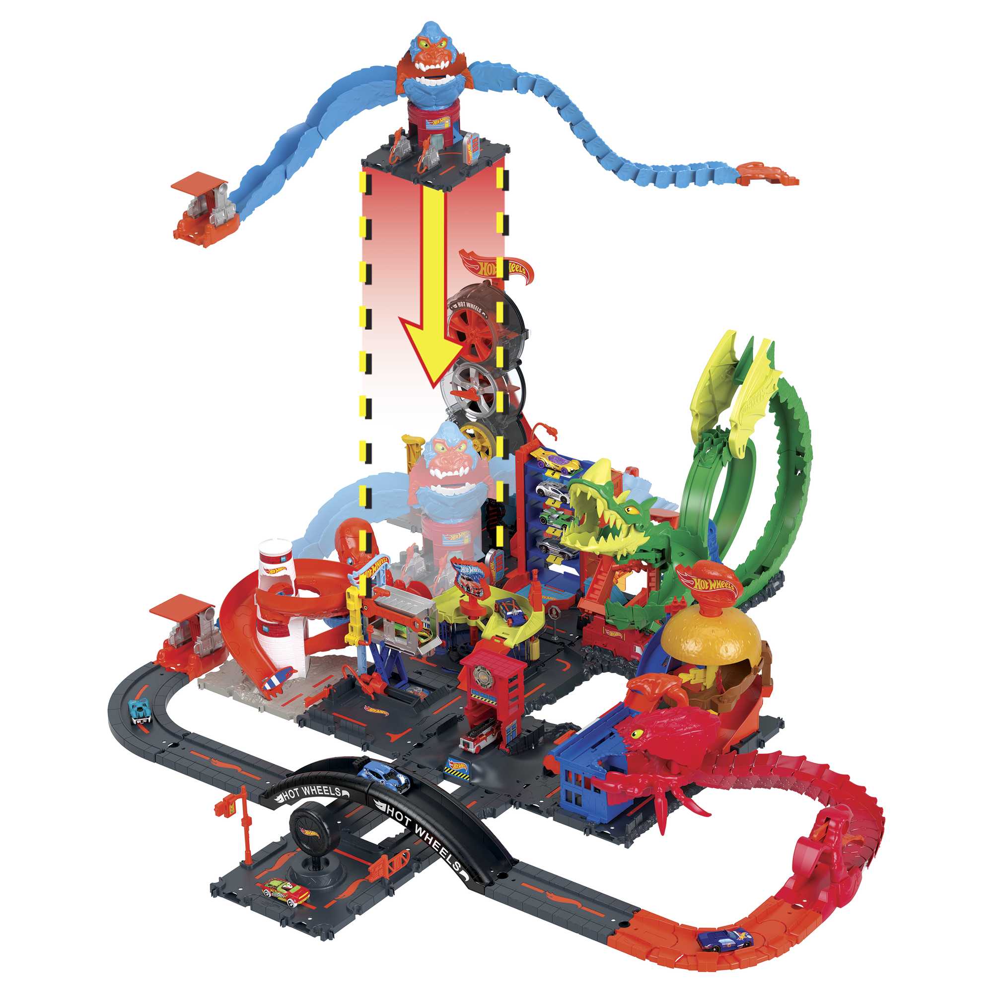 Набор игровой Hot Wheels Сити Автозаправка в лапах гориллы - Image 7