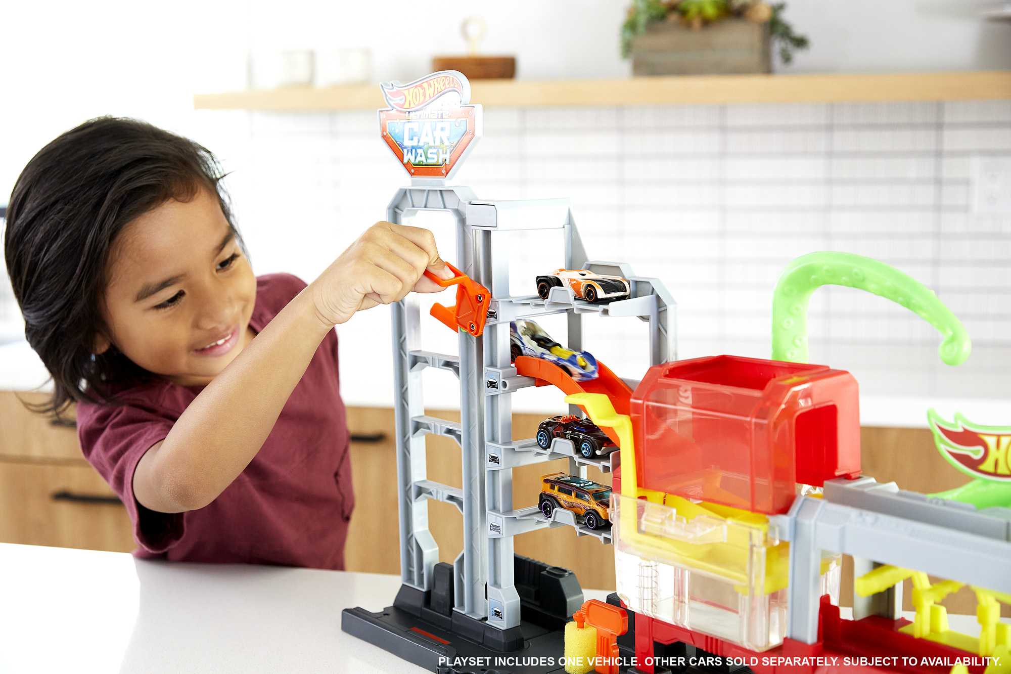 Набор игровой Hot Wheels Сити Невообразимая автомойка с осьминогом - Image 2