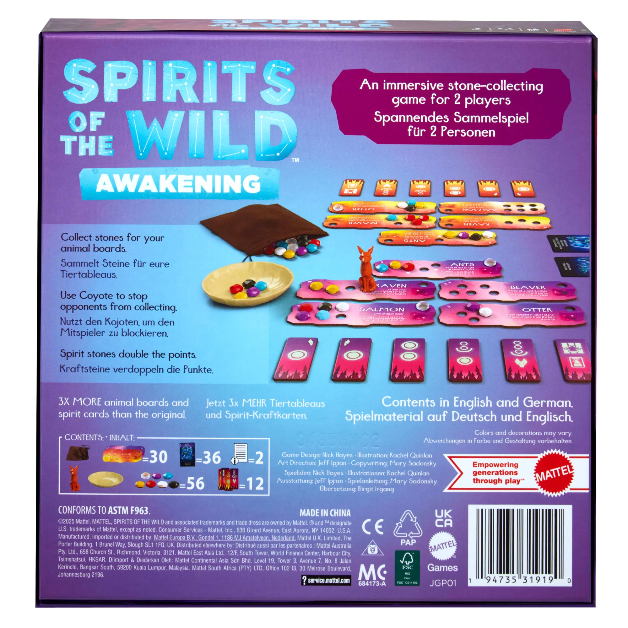 Spirits Of The Wild: Awakening, Entspannendes, Leichtes Strategiebrettspiel in Kunstvoller Gestaltung Für 2 Spieler - Image 4
