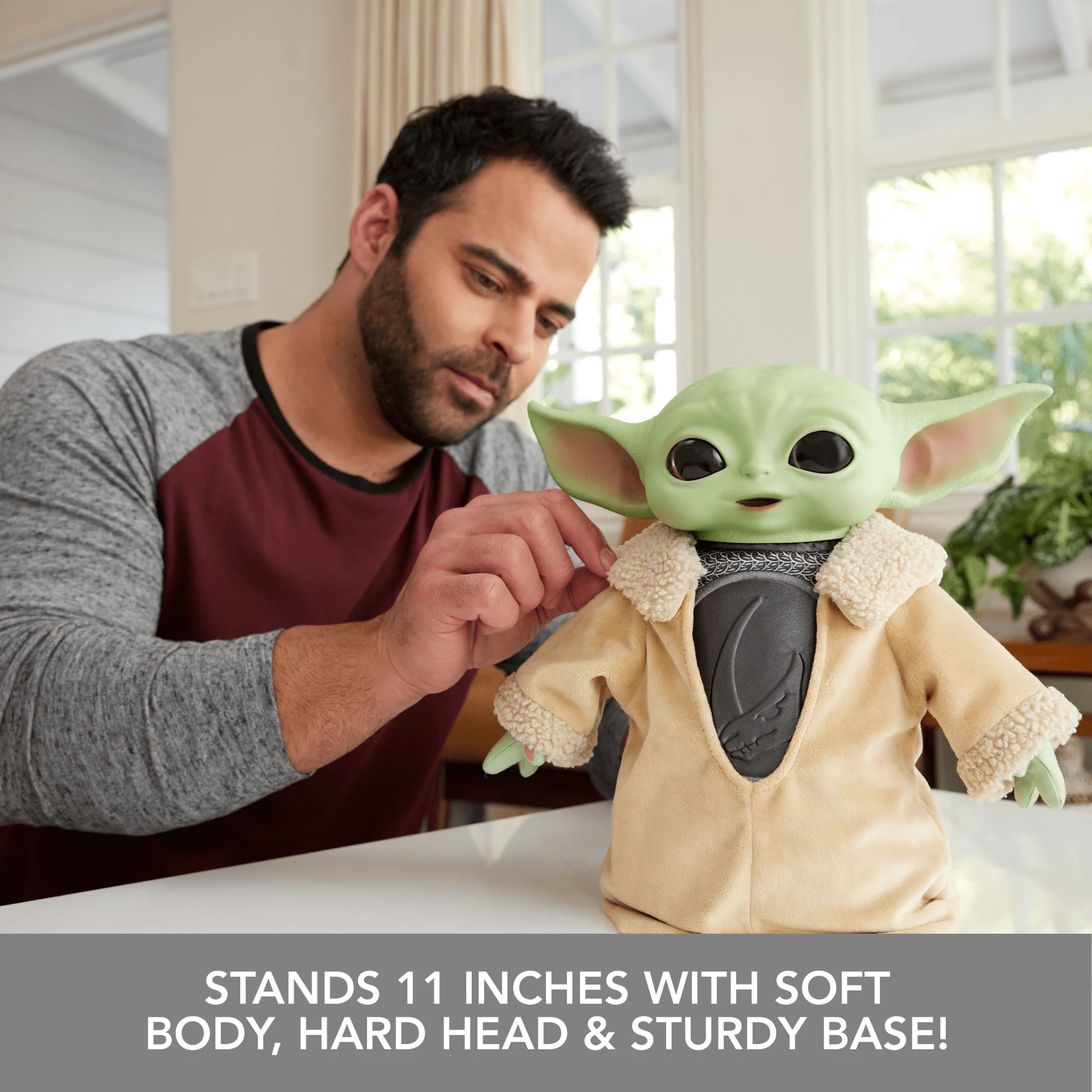 Star Wars Din Grogu Plush Soft Doll With Hard Head Inspired By Season 3 Mandalorian, 11-Inch - Image 3