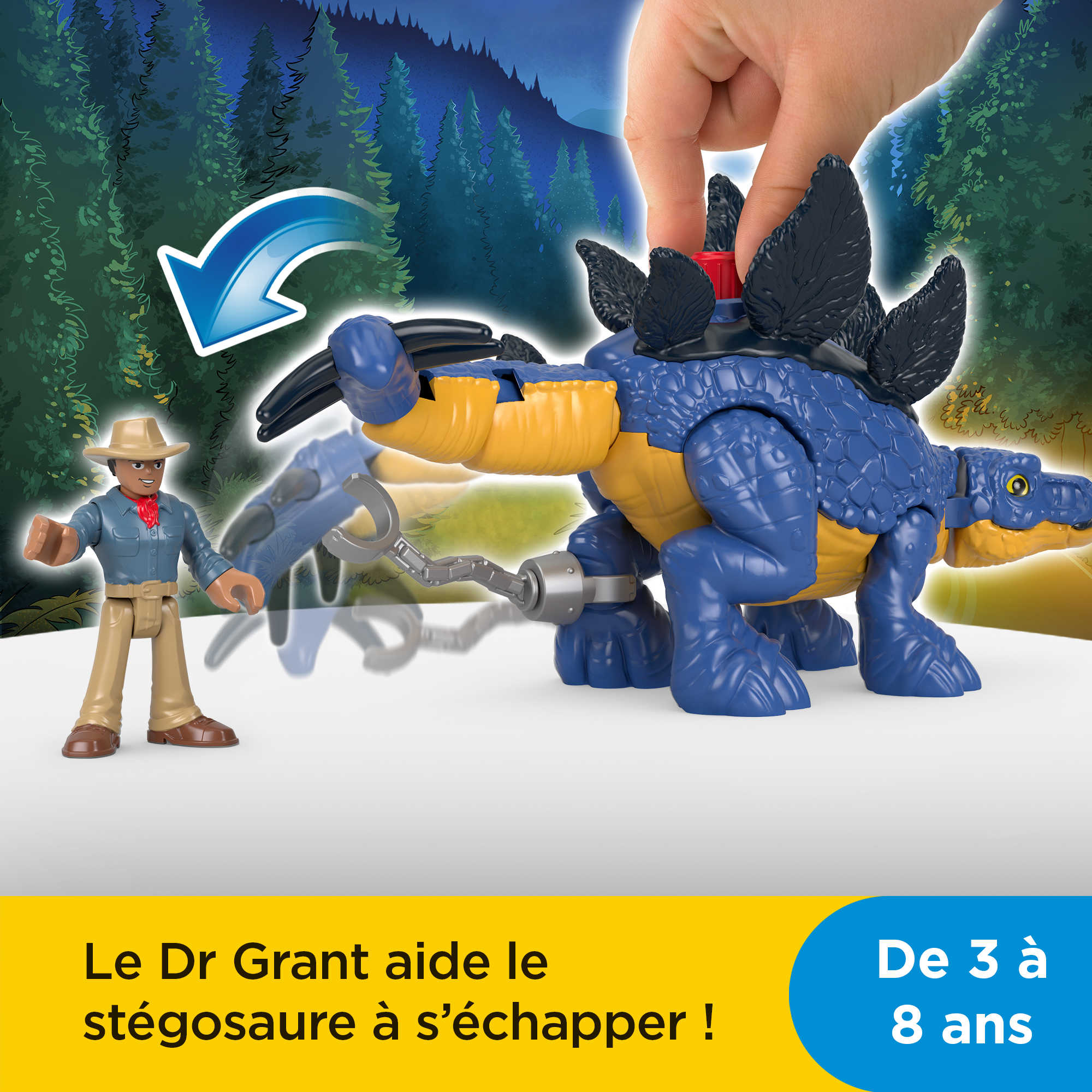 Stegosaurus Et Personnage - Image 2