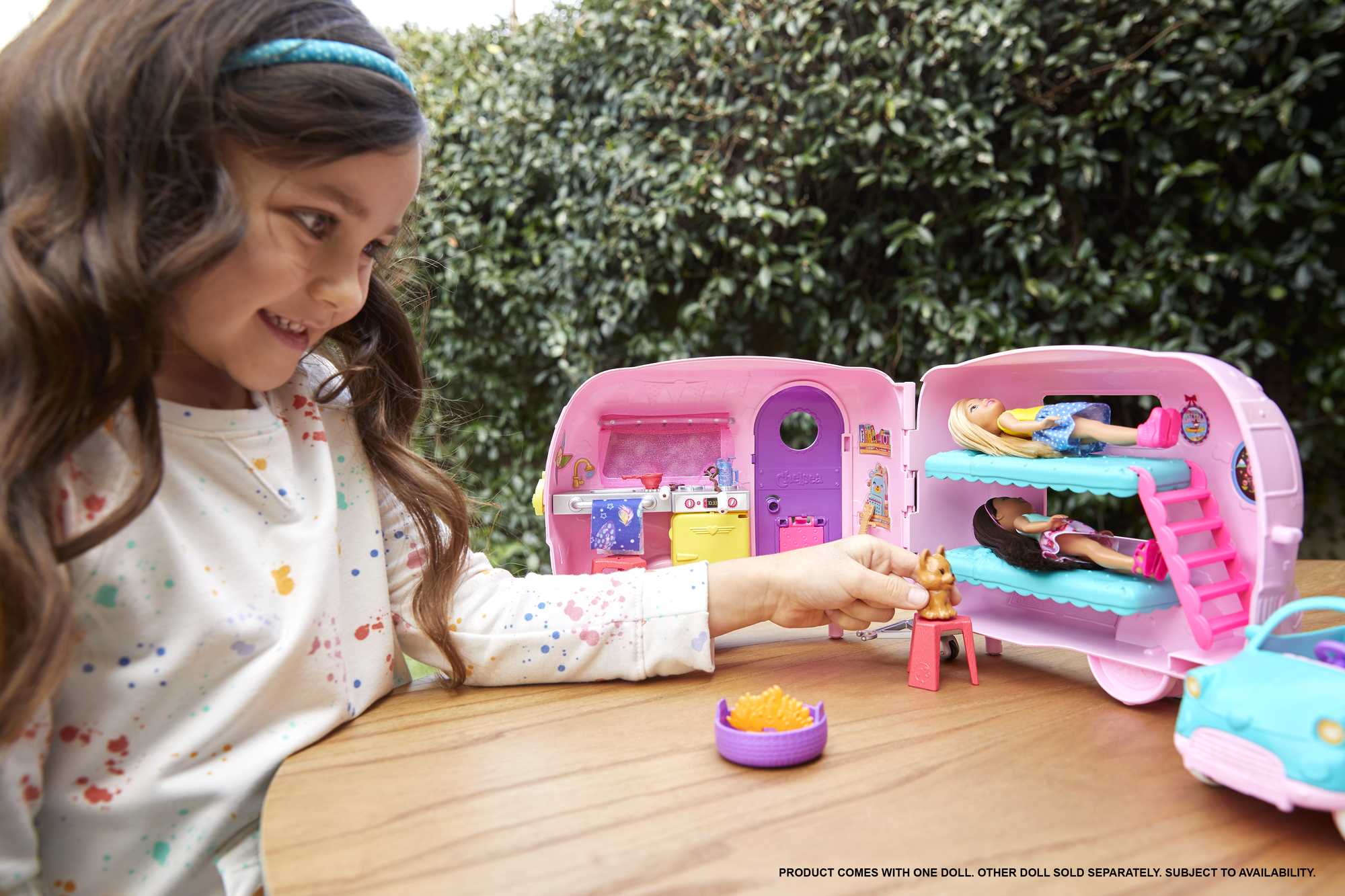 Barbie Chelsea Muñeca Y Su Caravana, Con Perrito Y Accesorios (Mattel Fxg90) - Image 2