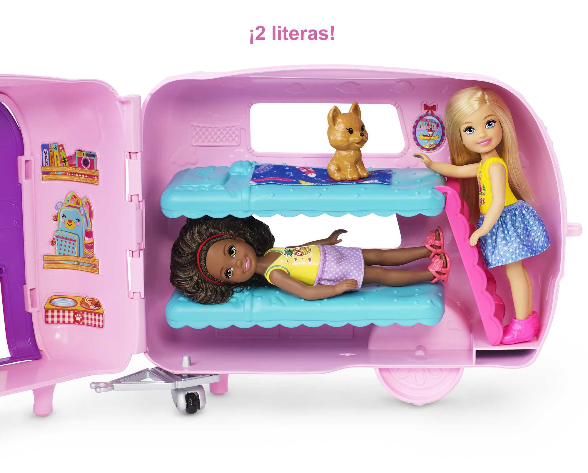 Barbie Chelsea Muñeca Y Su Caravana, Con Perrito Y Accesorios (Mattel Fxg90) - Image 4