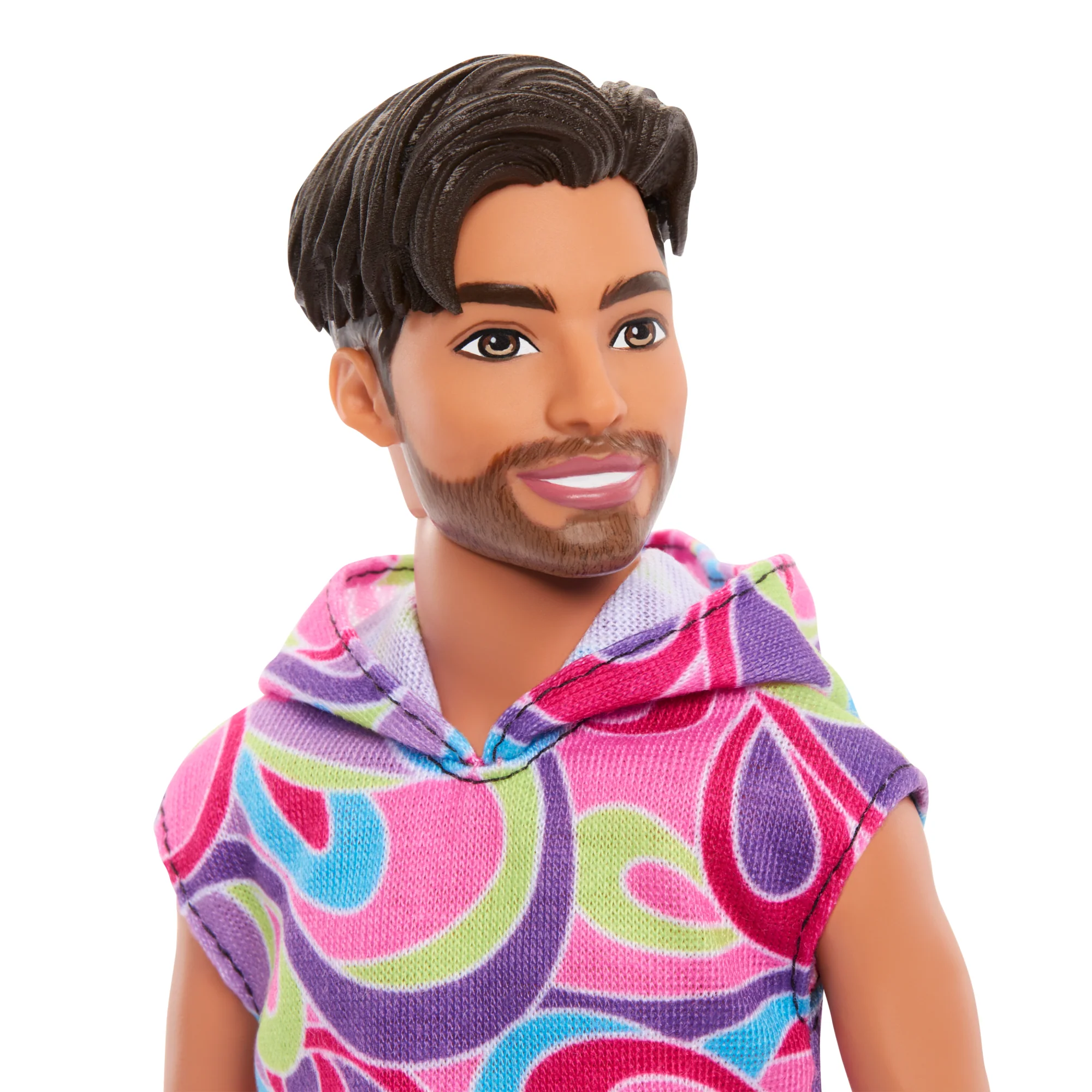 Upuzun Muhteşem Saçlı Bebekler Tarzından Ilham Alan Kıyafetiyle Esmer Barbie Fashionistas Ken Bebek (227), 65. Yıl Dönümü - Image 4