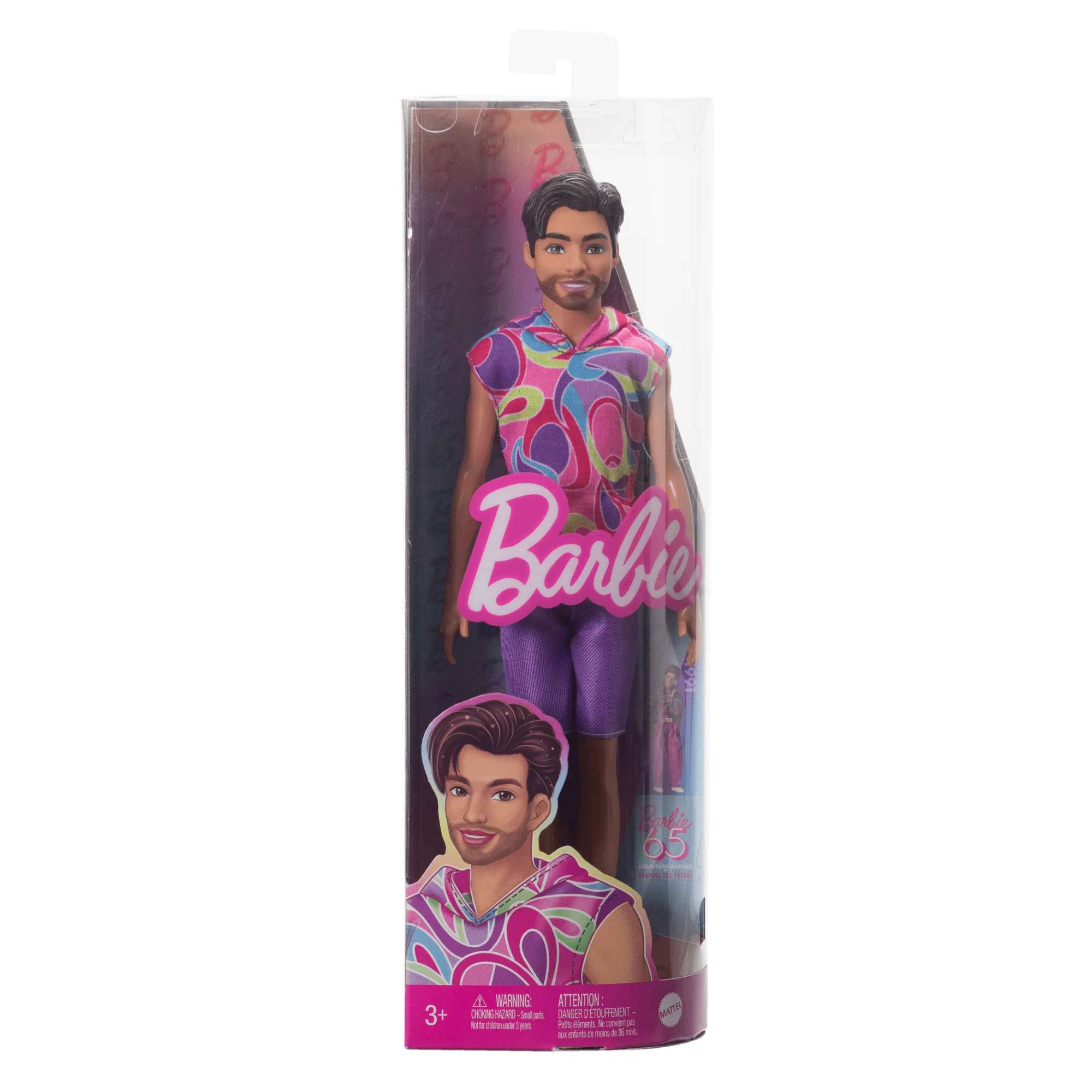 Upuzun Muhteşem Saçlı Bebekler Tarzından Ilham Alan Kıyafetiyle Esmer Barbie Fashionistas Ken Bebek (227), 65. Yıl Dönümü - Image 6
