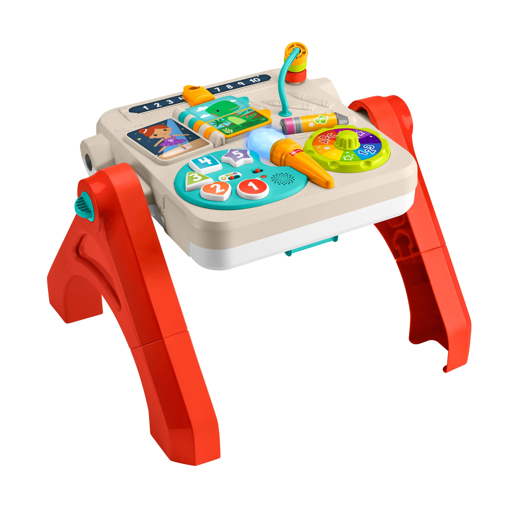 Tavolino Attività 4 in 1 Fisher-Price, Giocattolo Elettronico Per L'Apprendimento Per Bambini E Neonati, Versione Multilingue - Image 3