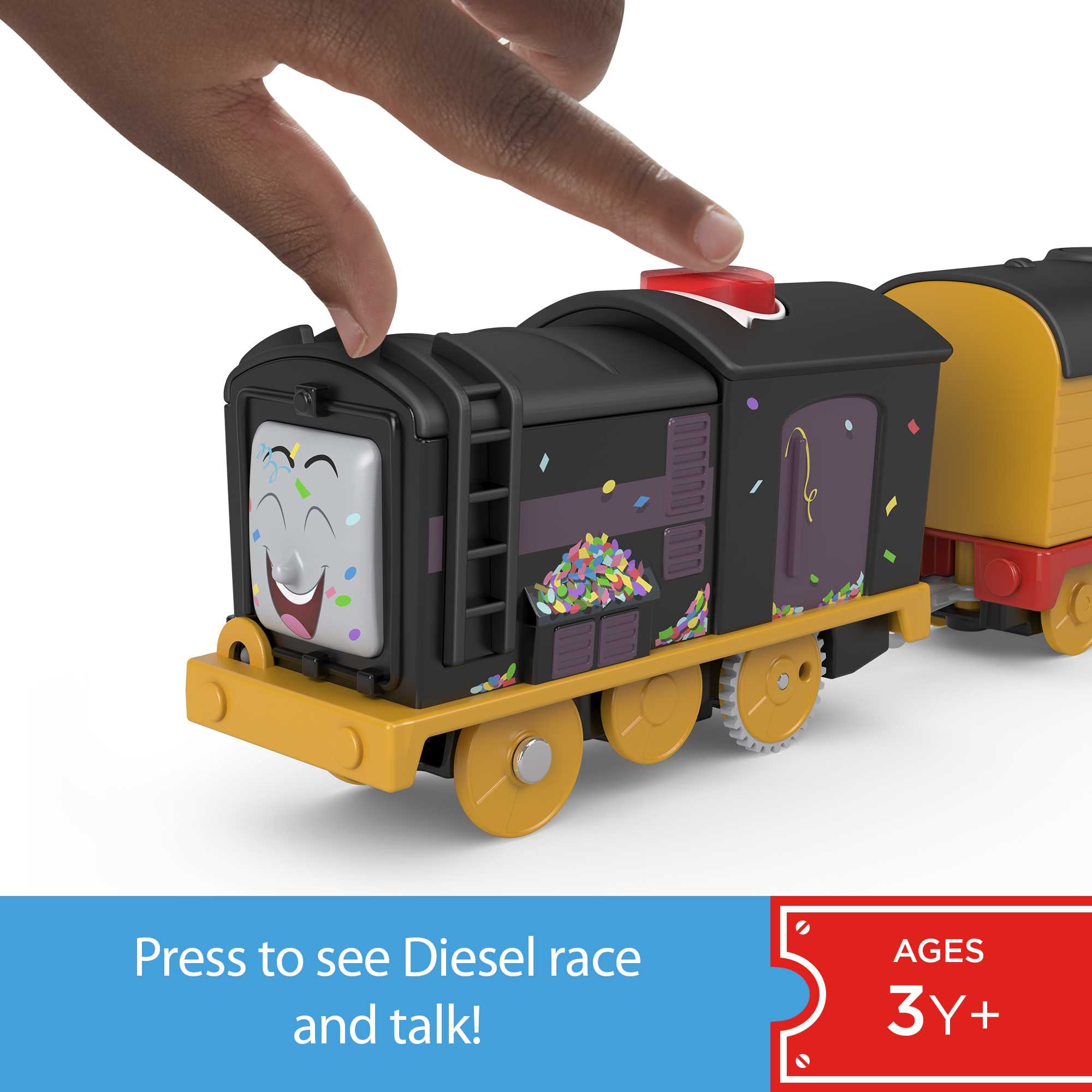 Thomas and Friends Talking Diesel Toy Train, Motorized Engine with Phrases, UK English Version - Image 2