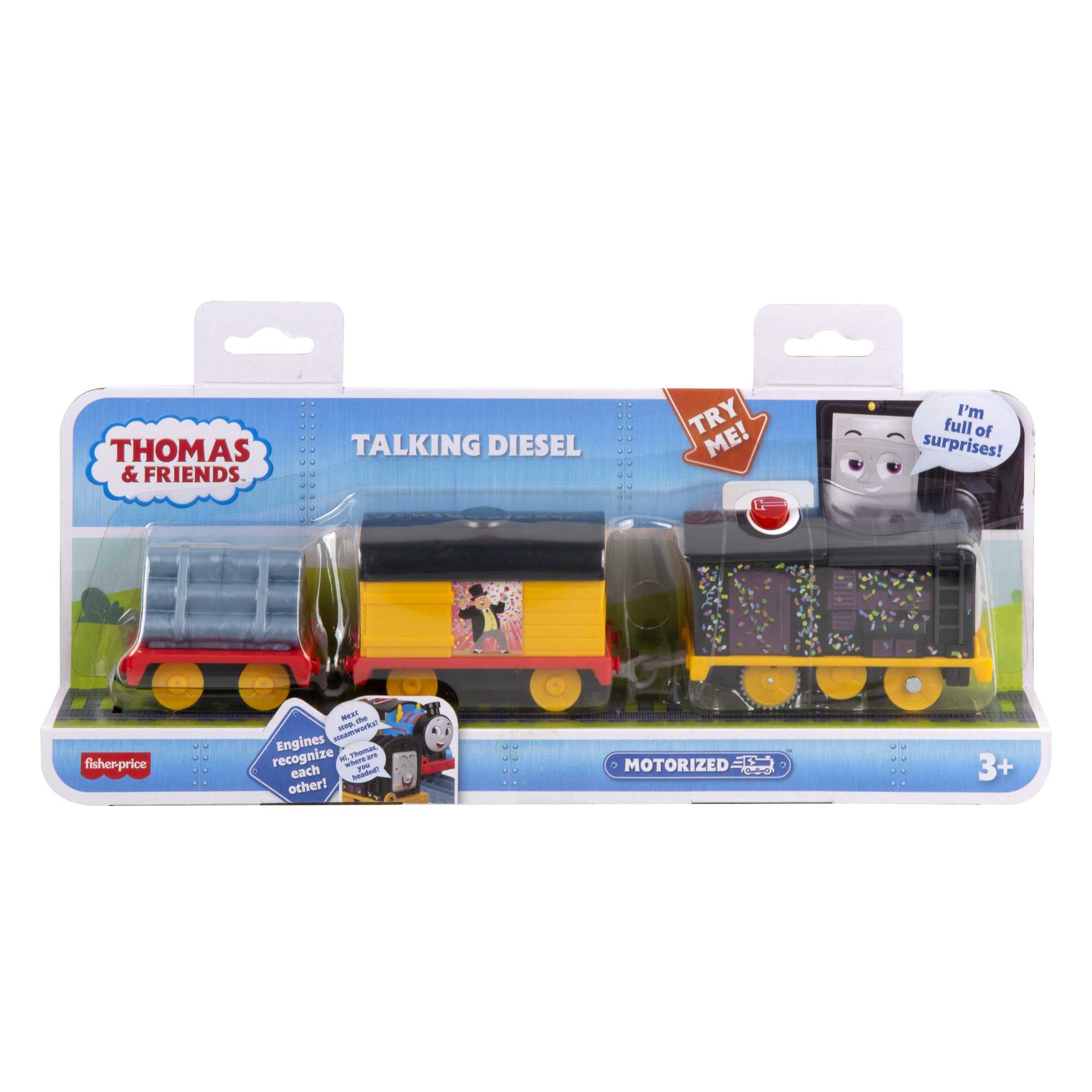Thomas and Friends Talking Diesel Toy Train, Motorized Engine with Phrases, UK English Version - Image 6