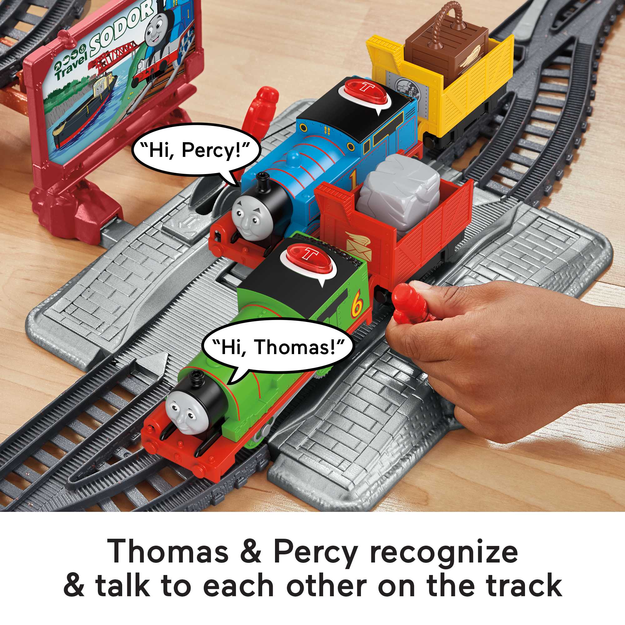Thomas & Friends Talking Thomas & Percy Train Set - Image 3