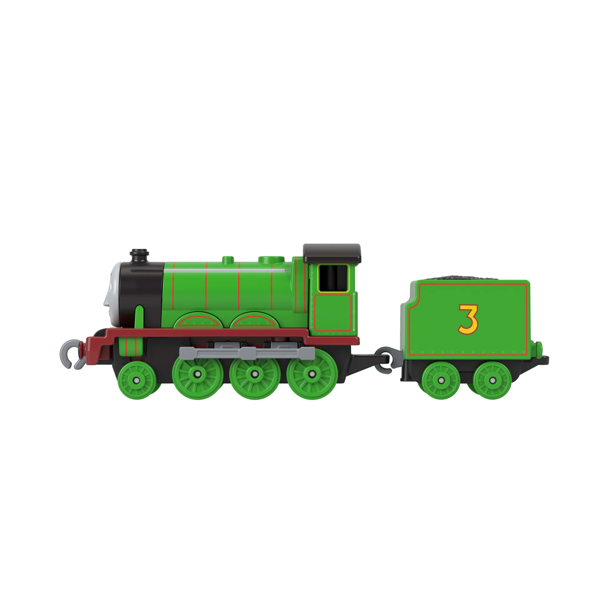 Thomas & Friends By Fisher-Price Large Die-Cast Henry Engine, Push-Along Toy Train & Cargo Car - Image 4