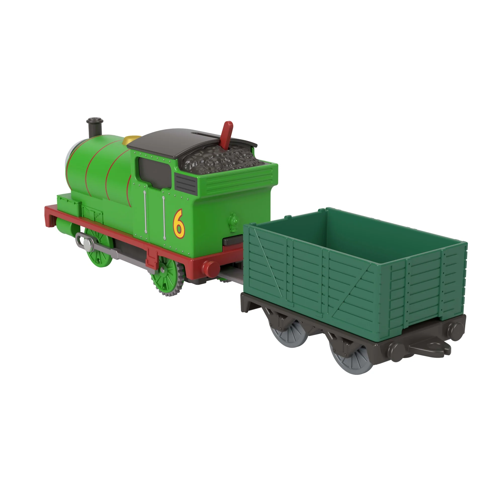 Thomas & Friends By Fisher-Price Motorized Classic Percy Engine, Battery-Powered Toy Train & Cargo - Image 2