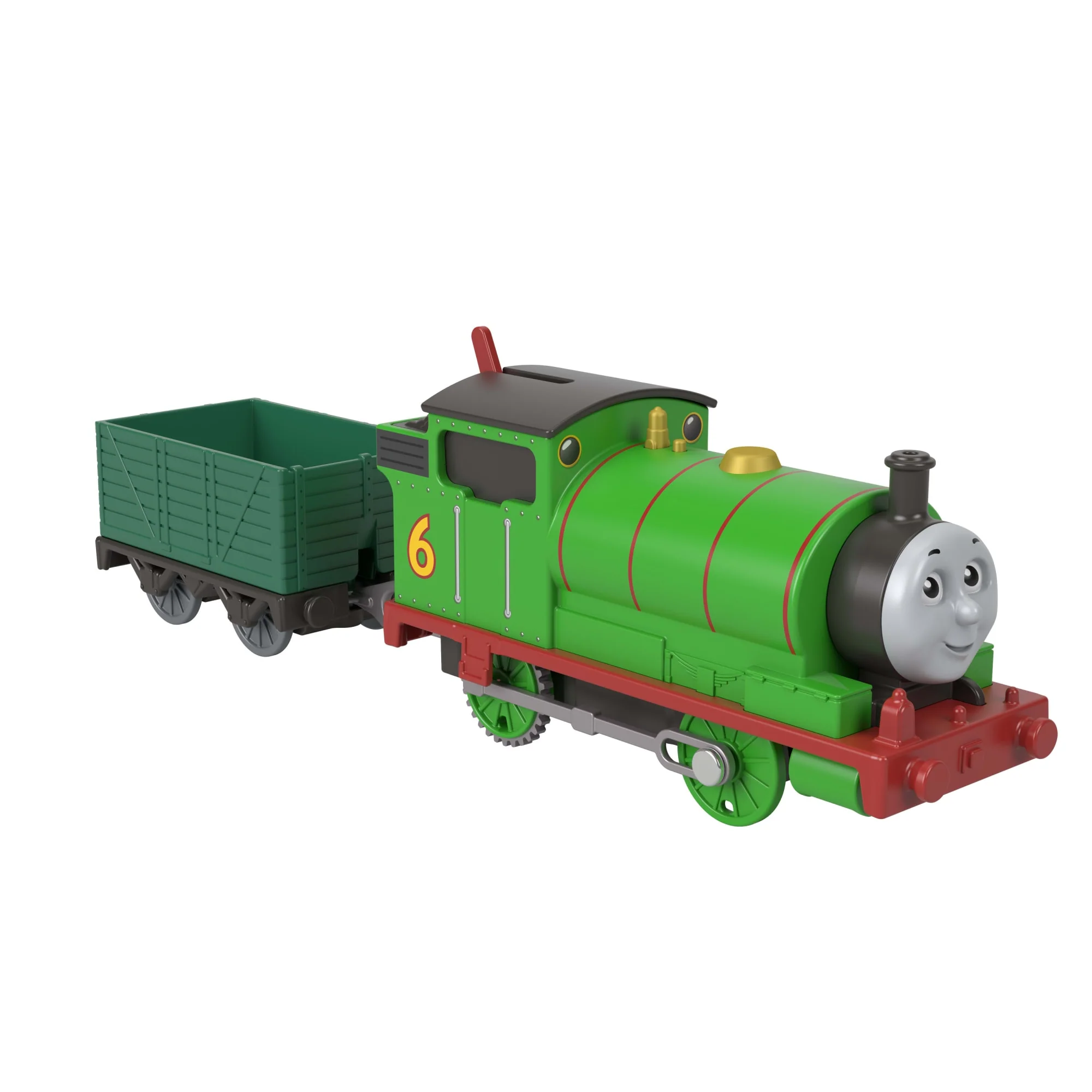 Thomas & Friends By Fisher-Price Motorized Classic Percy Engine, Battery-Powered Toy Train & Cargo - Image 3