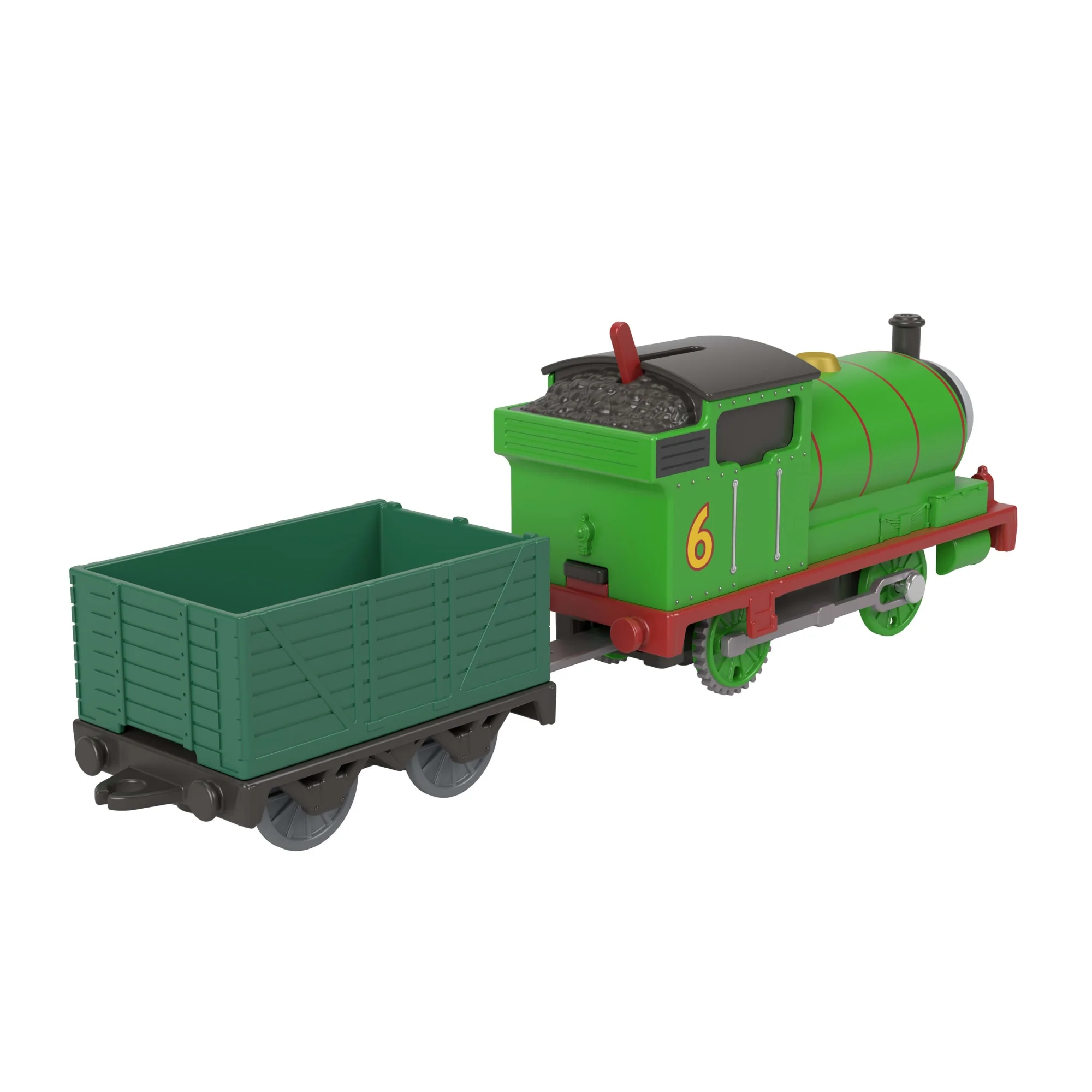 Thomas & Friends By Fisher-Price Motorized Classic Percy Engine, Battery-Powered Toy Train & Cargo - Image 4