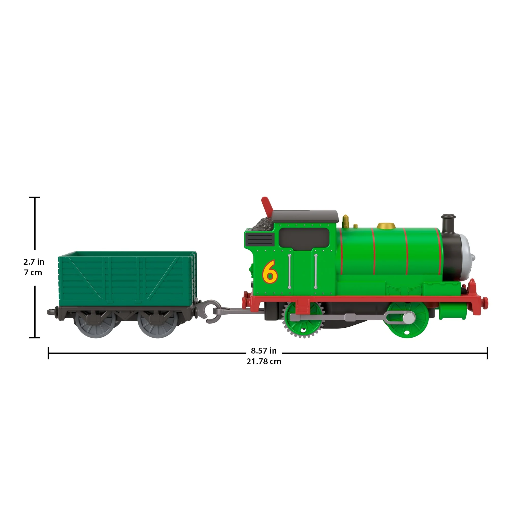 Thomas & Friends By Fisher-Price Motorized Classic Percy Engine, Battery-Powered Toy Train & Cargo - Image 5