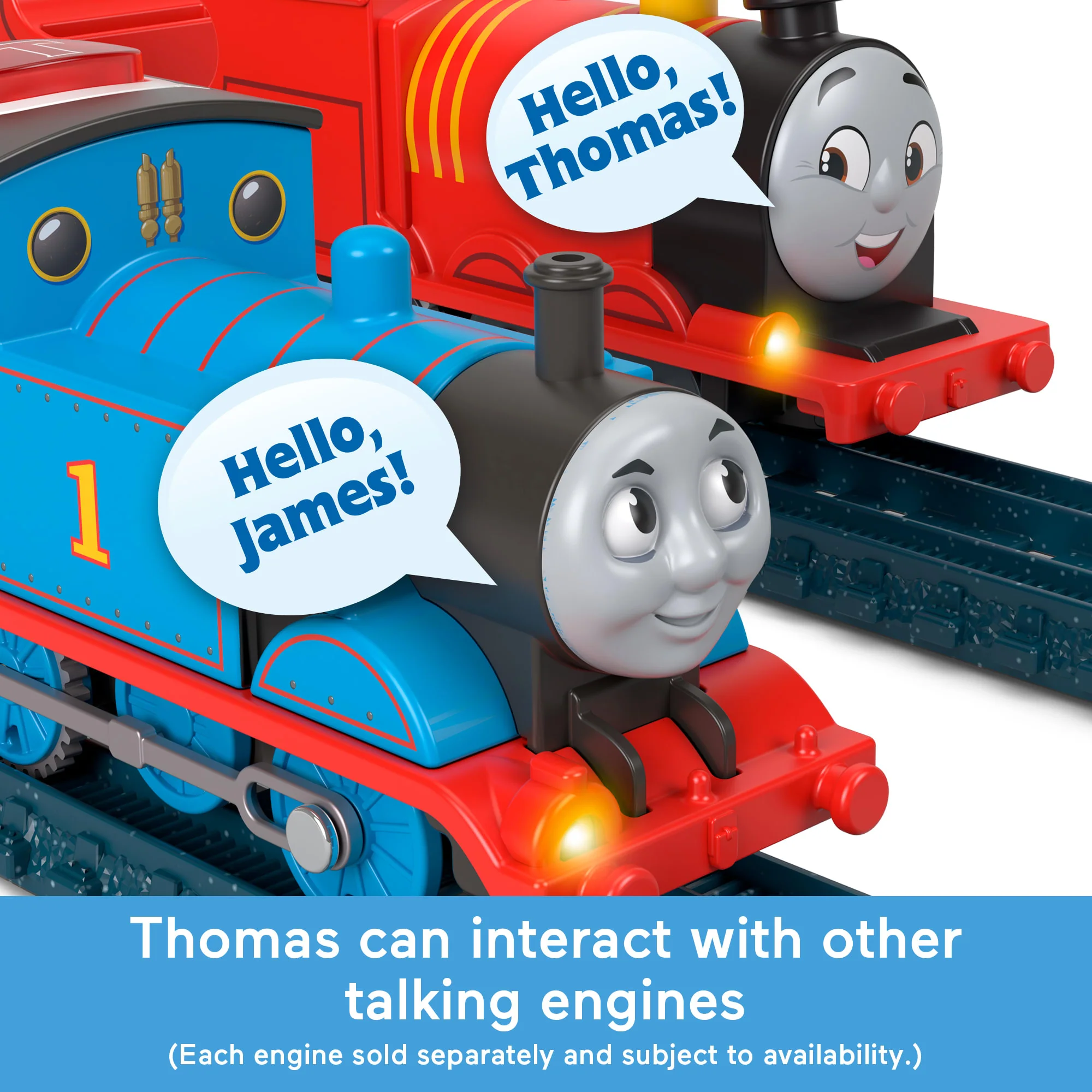 Thomas & Friends By Fisher-Price Talking Thomas Train Engine, Battery-Powered Toy - Image 2