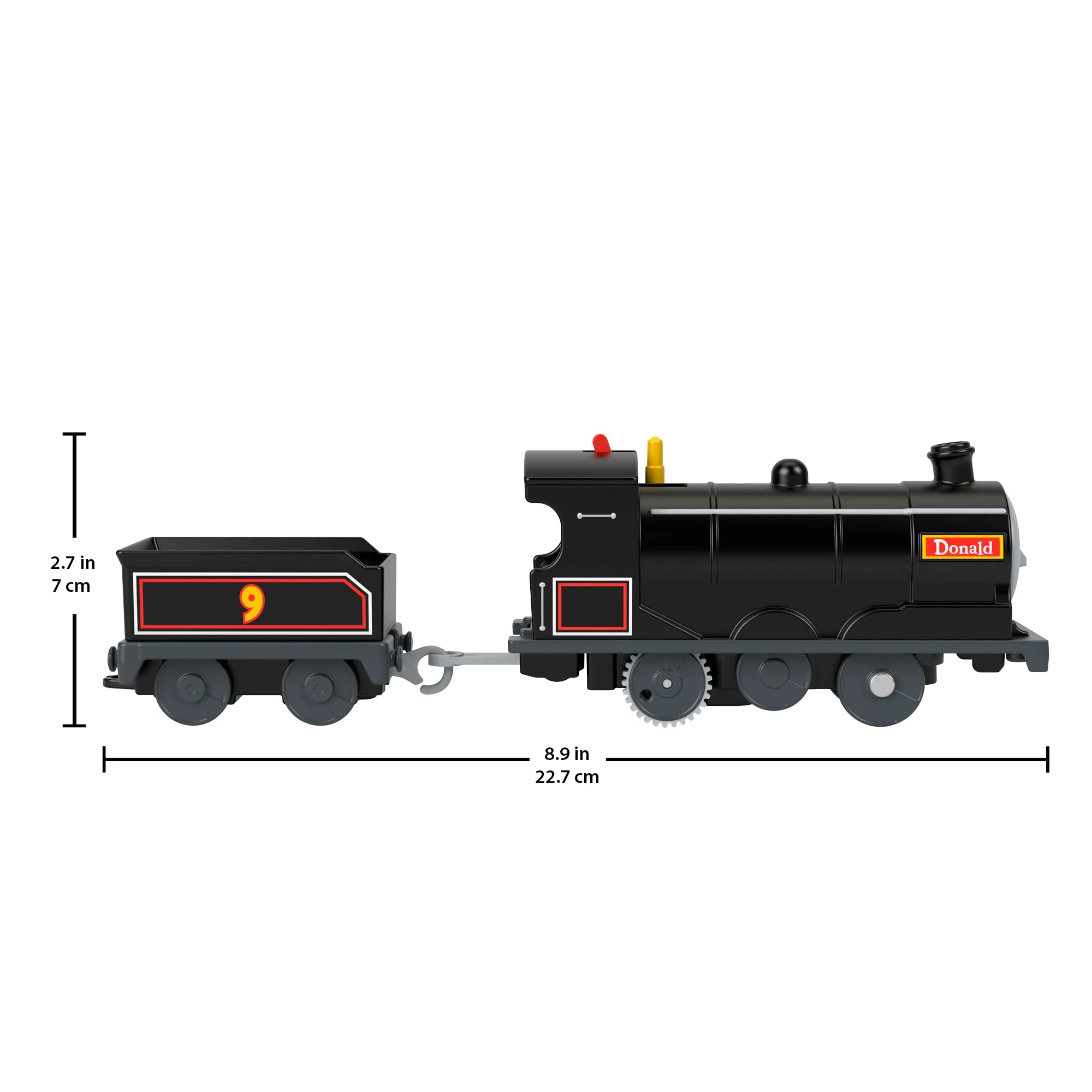 Thomas & Friends Donald Motorized Toy Train Engine With Cargo Car For Preschool Kids - Image 5