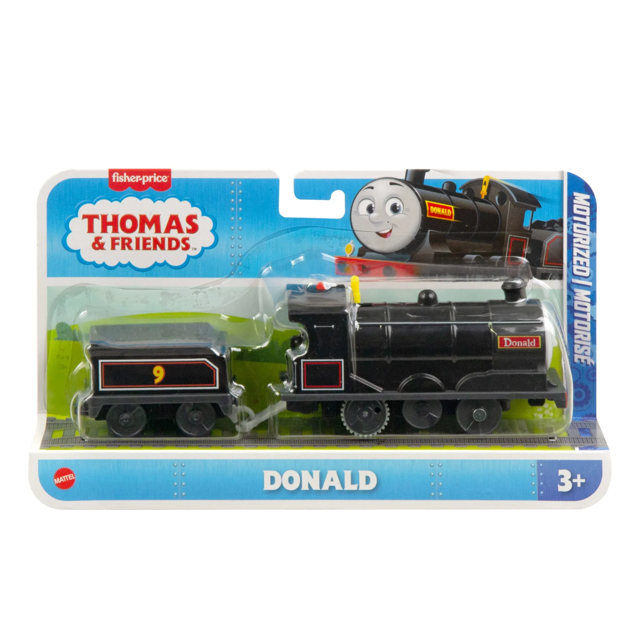 Thomas & Friends Donald Motorized Toy Train Engine With Cargo Car For Preschool Kids - Image 6