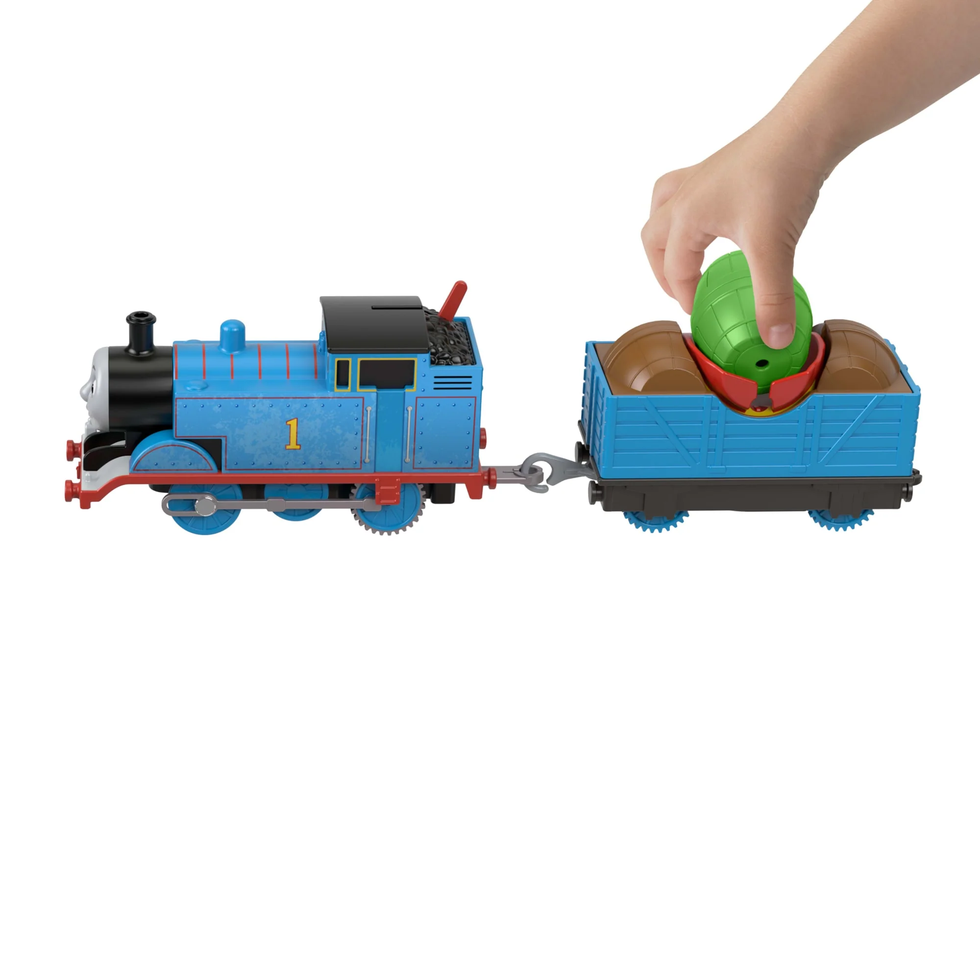 Thomas & Friends Load & Launch Barrel Delivery Set By Fisher-Price & Classic Motorized Toy Train - Image 2