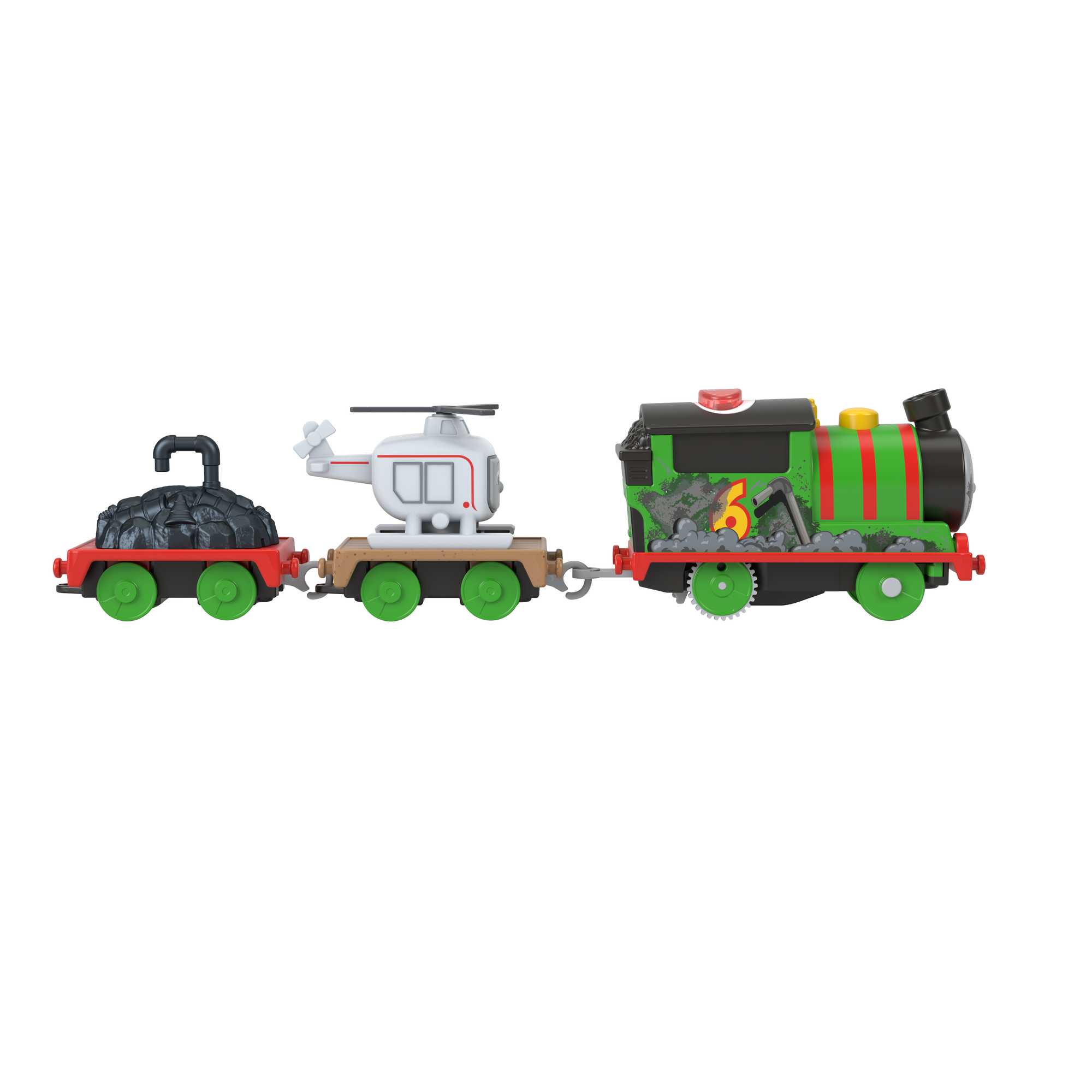 Thomas & Friends Motorized Talking Percy Engine with Harold Helicopter - Image 2