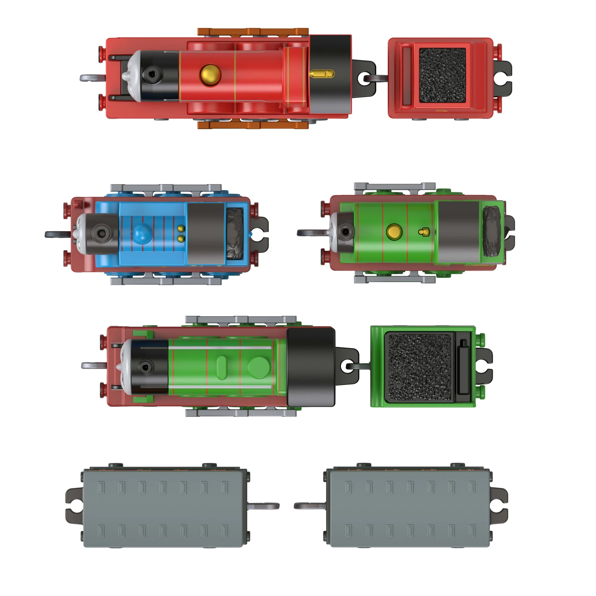 Thomas & Friends Multipack By Fisher-Price, 6 Toy Engines & 2 Cargo Cars [Walmart Exclusive] - Image 5