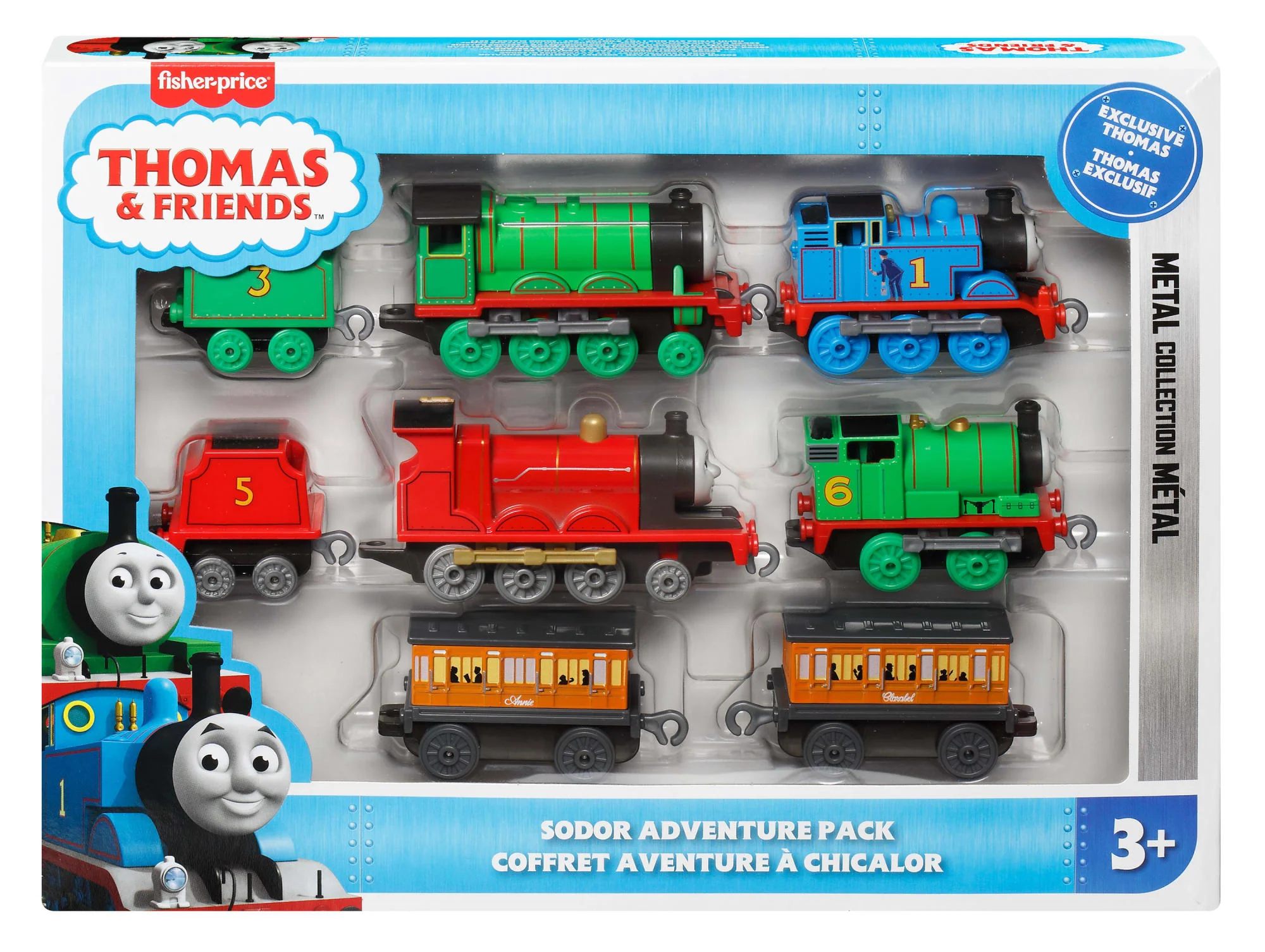 Thomas & Friends Multipack By Fisher-Price, 6 Toy Engines & 2 Cargo Cars [Walmart Exclusive] - Image 6