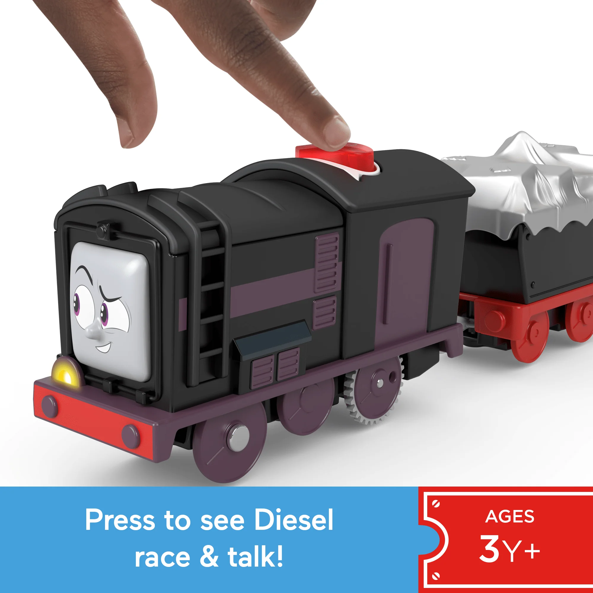 Thomas & Friends Talking Diesel Toy Train, Motorized Engine With Phrases & Sounds, Uk English Version - Image 2