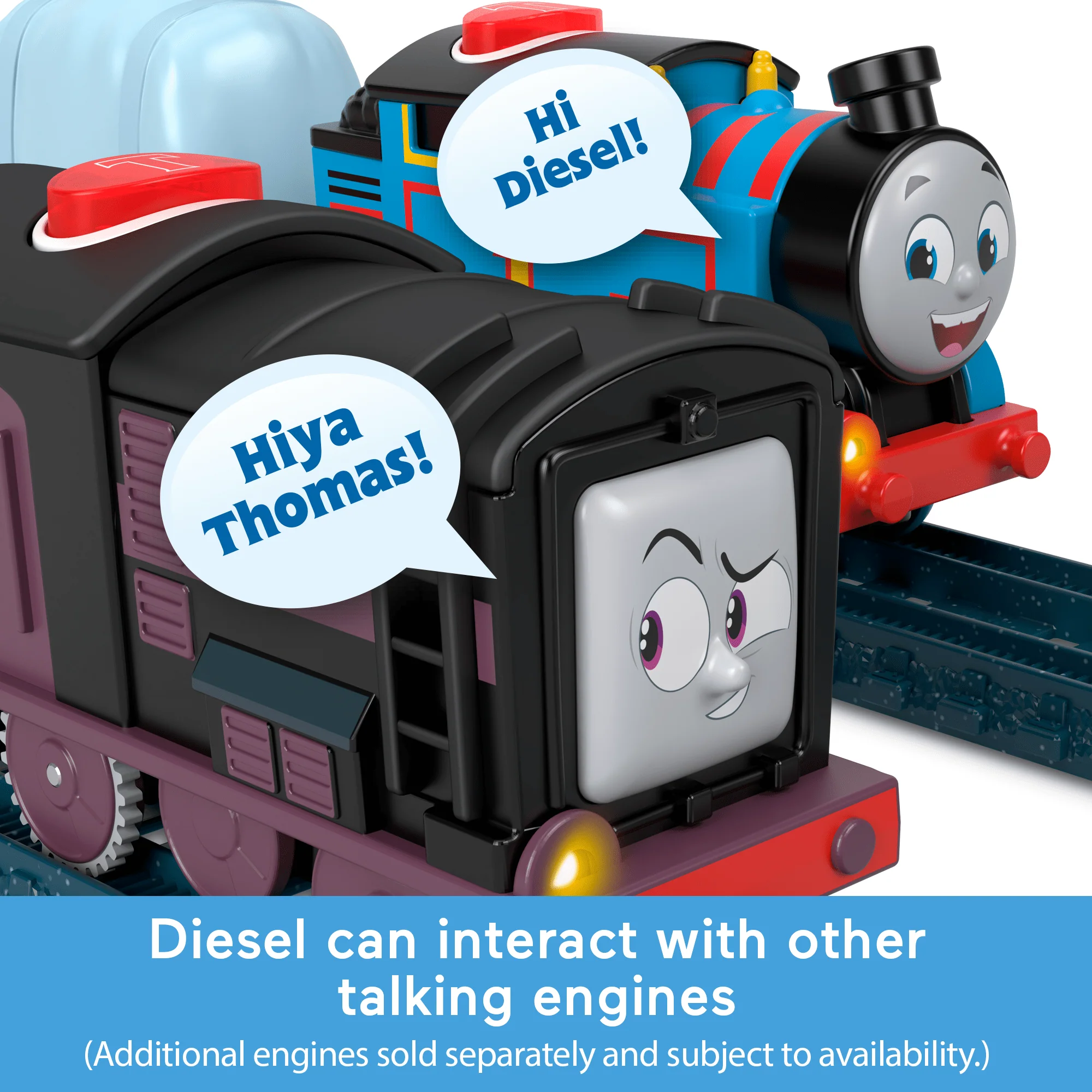 Thomas & Friends Talking Diesel Toy Train, Motorized Engine With Phrases & Sounds, Uk English Version - Image 3