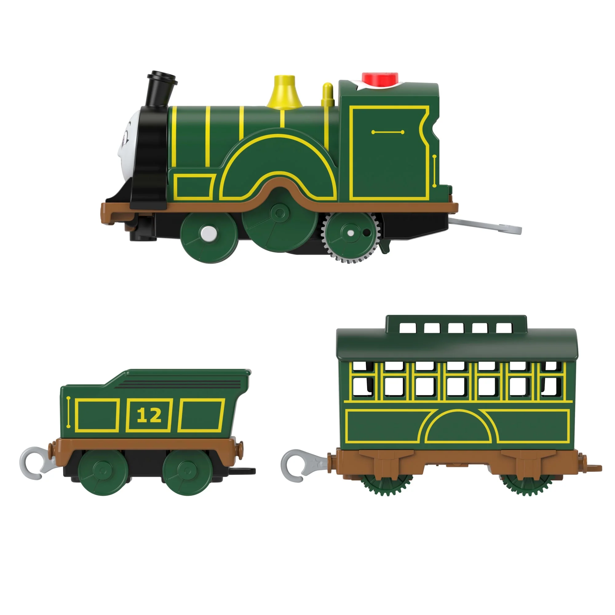 Thomas & Friends Talking Emily Toy Train Motorized Engine With Phrases & Sounds, 3 Pieces, Uk English Version - Image 4